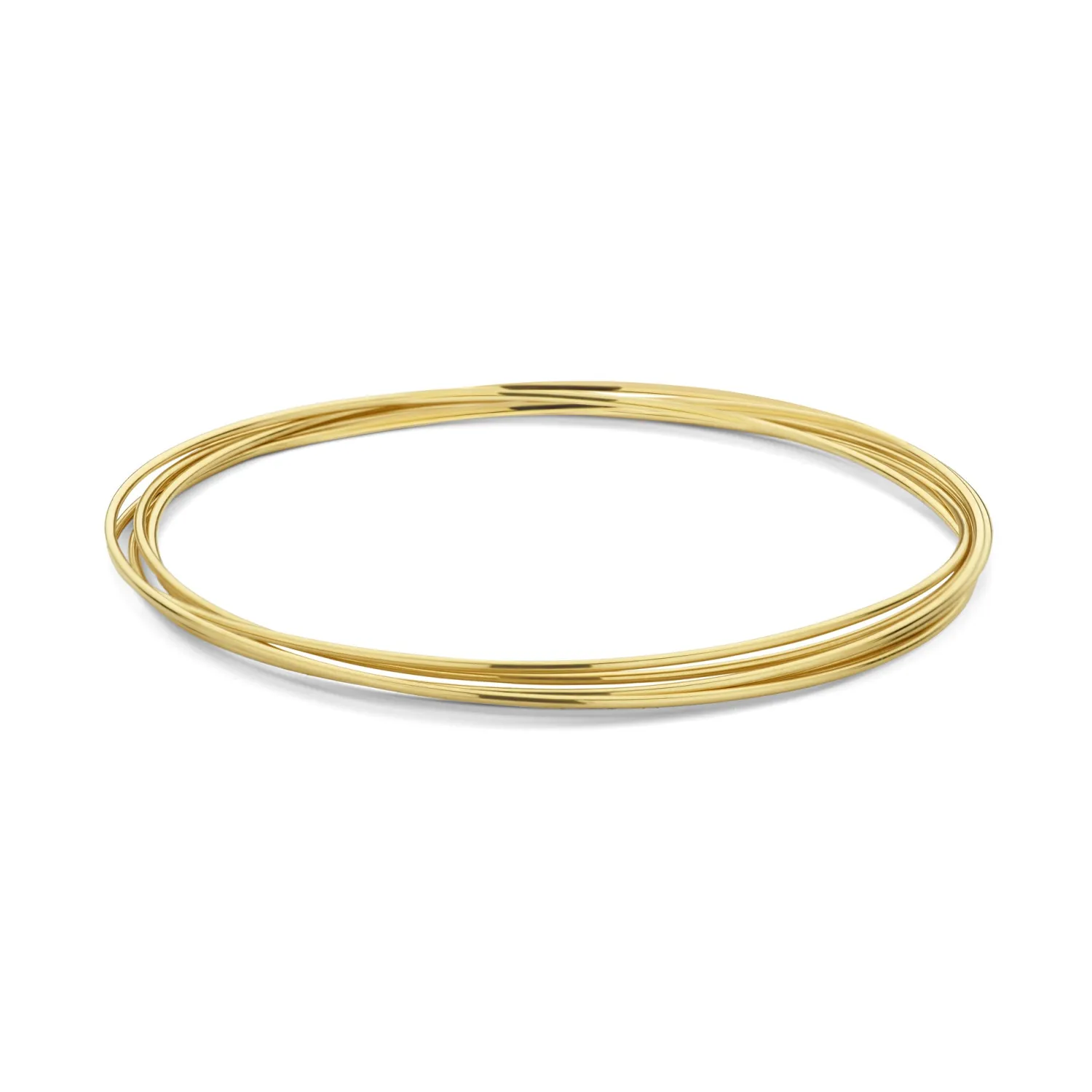 Clearance Cour d'Honneur Adora 14 karaat gouden bangles met 5 armbanden Bangles