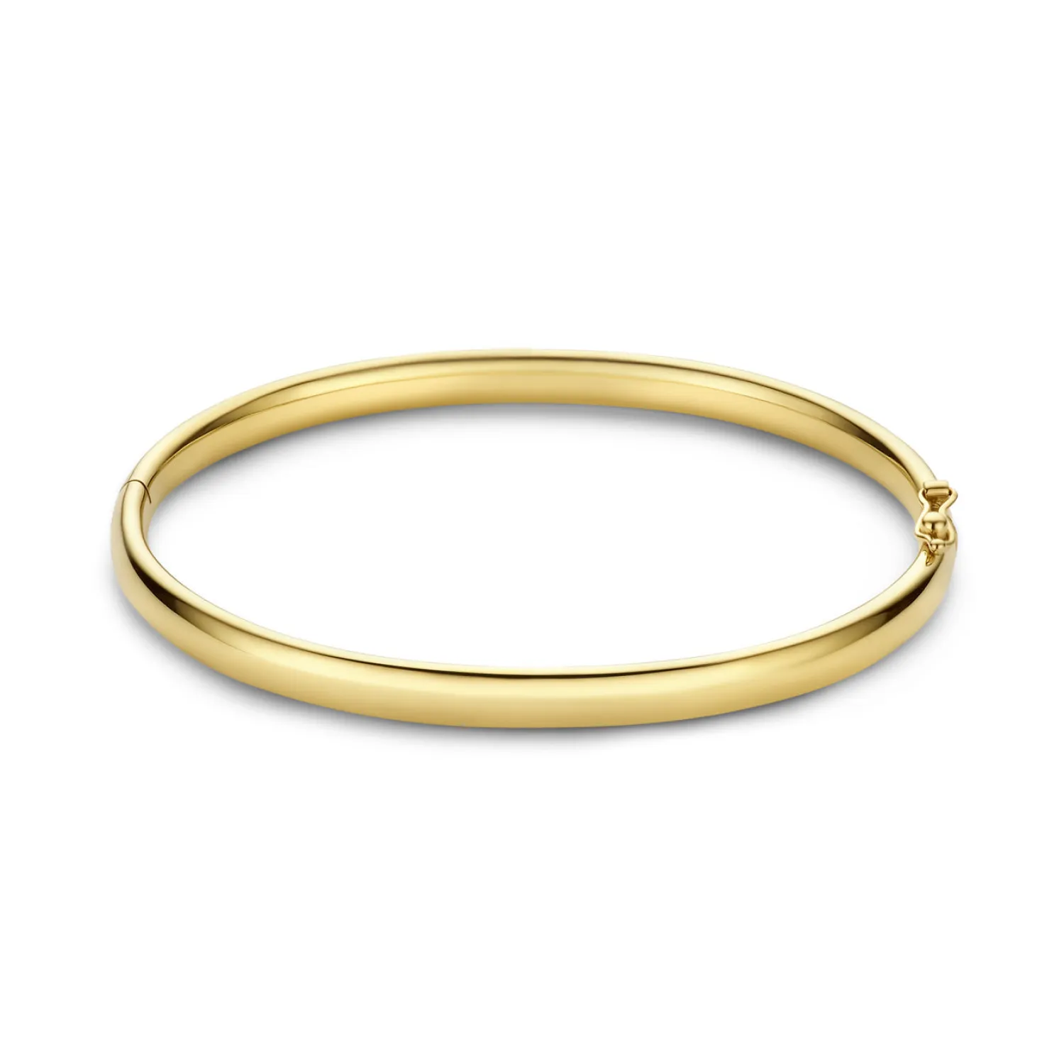 Flash Sale Cour d'Honneur Lucienne 14 karaat gouden bangle met ronde rand Bangles