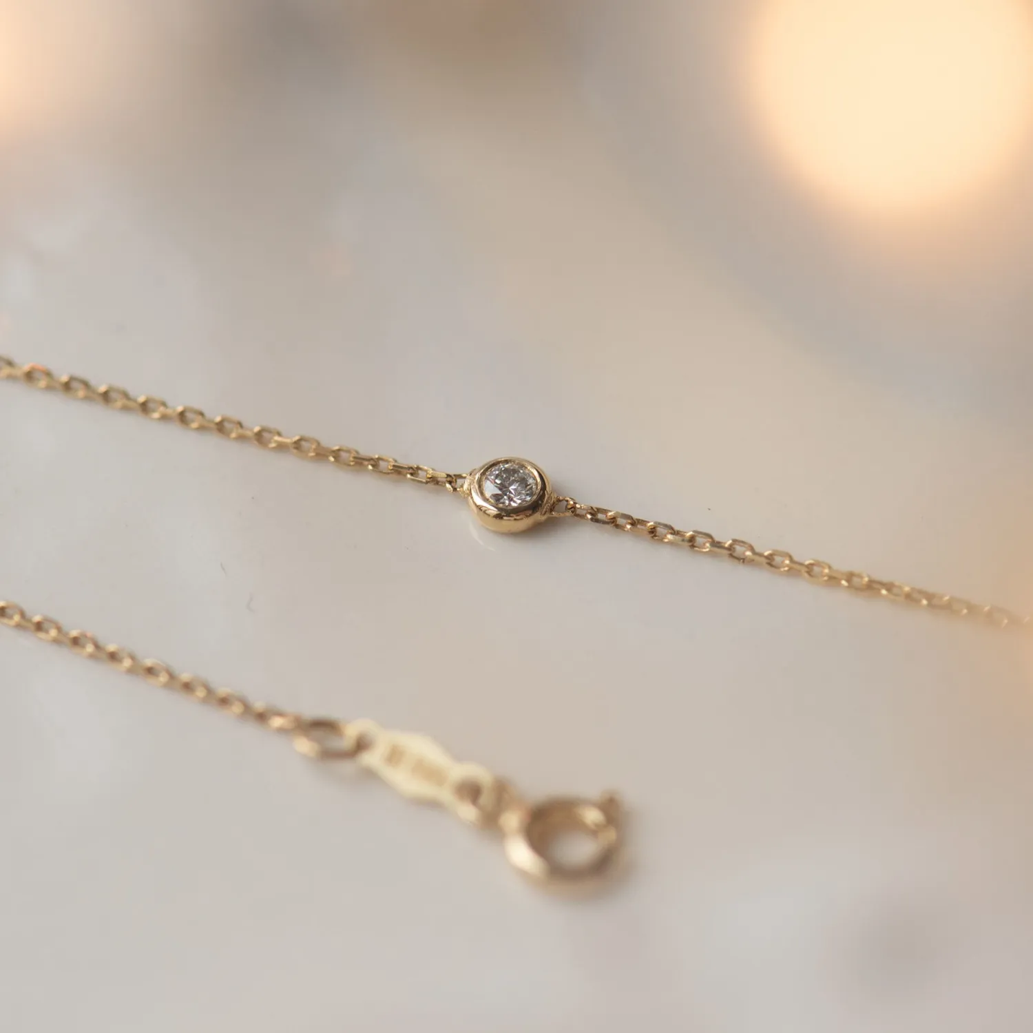 Sale De la Paix Alfie 14 karaat gouden armband met diamant 0.05 karaat Diamanten Armbanden