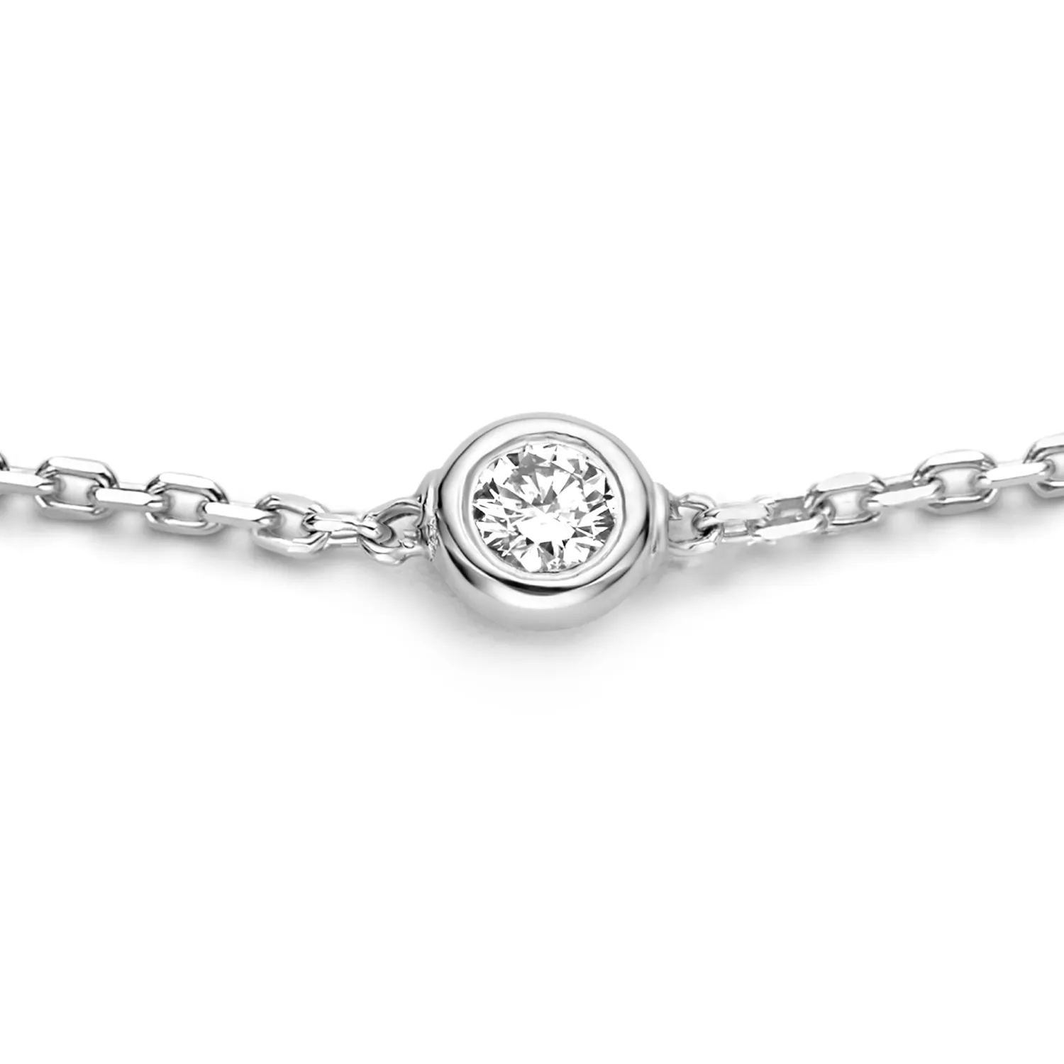 Flash Sale De la Paix Alfie 14 karaat witgouden armband met diamant 0.05 karaat Witgouden Armbanden | Diamanten Armbanden