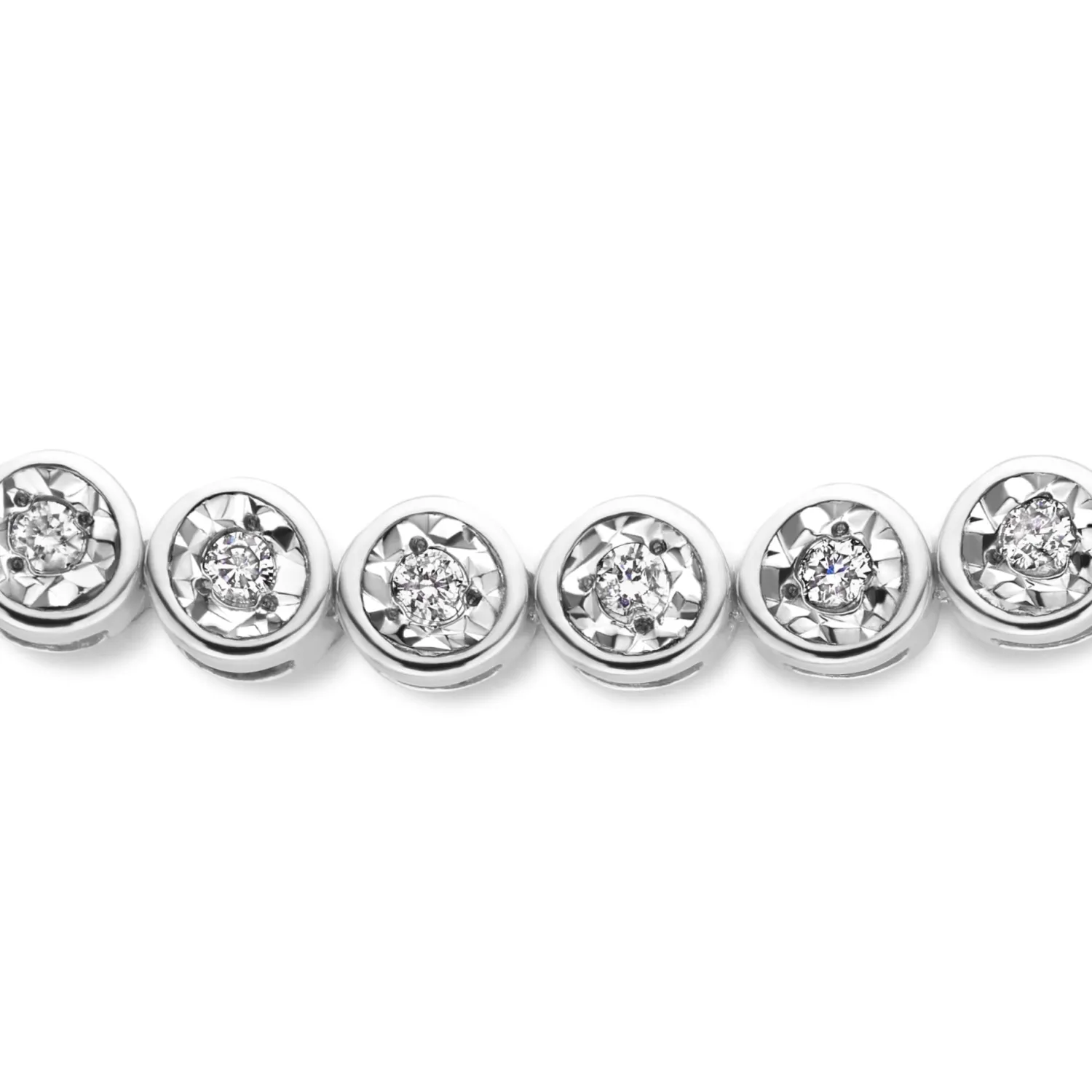 Clearance De la Paix Alfie 14 karaat witgouden tennis armband met diamant 0.36 karaat Witgouden Armbanden | Diamanten Armbanden