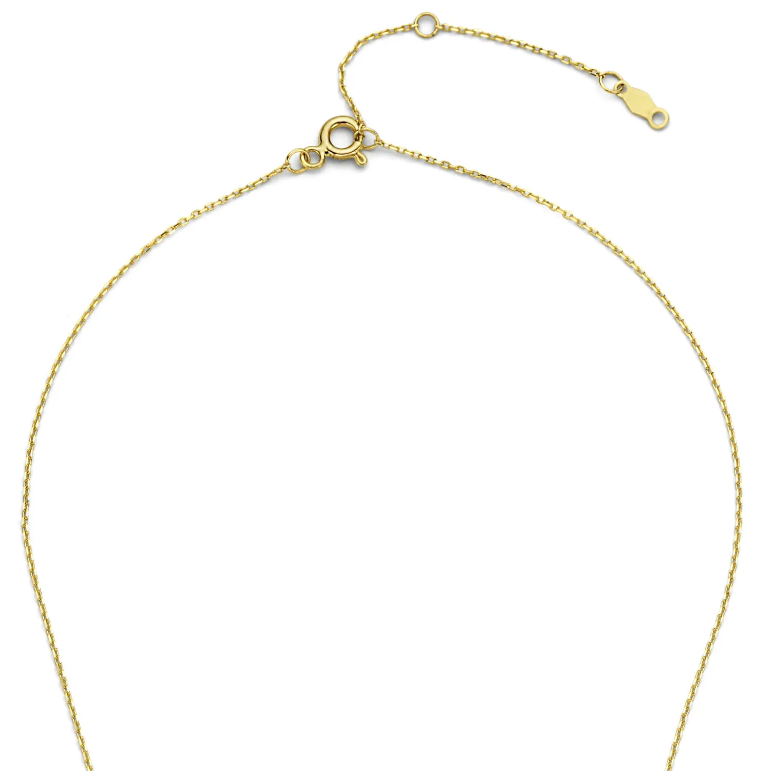 Shop De la Paix Céline 14 karaat gouden collier met diamant 0.05 karaat Diamanten Colliers