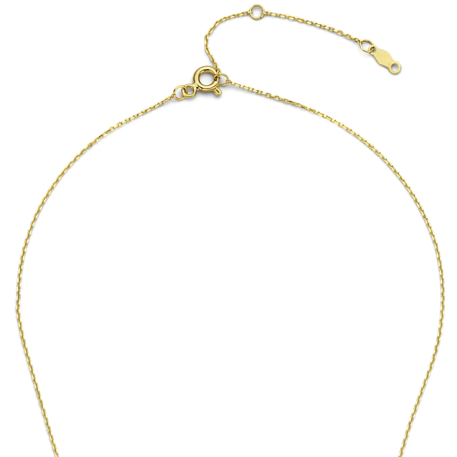 Sale De la Paix Emily 14 karaat gouden collier met diamant 0.05 karaat Diamanten Colliers