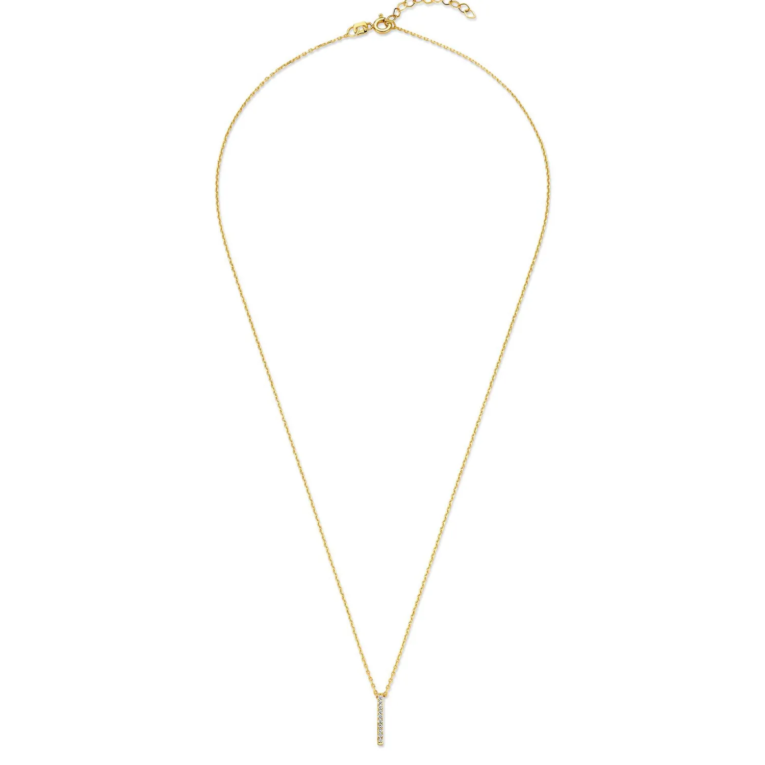 Hot De la Paix Flavie 14 karaat gouden collier met diamant 0.06 karaat Diamanten Colliers
