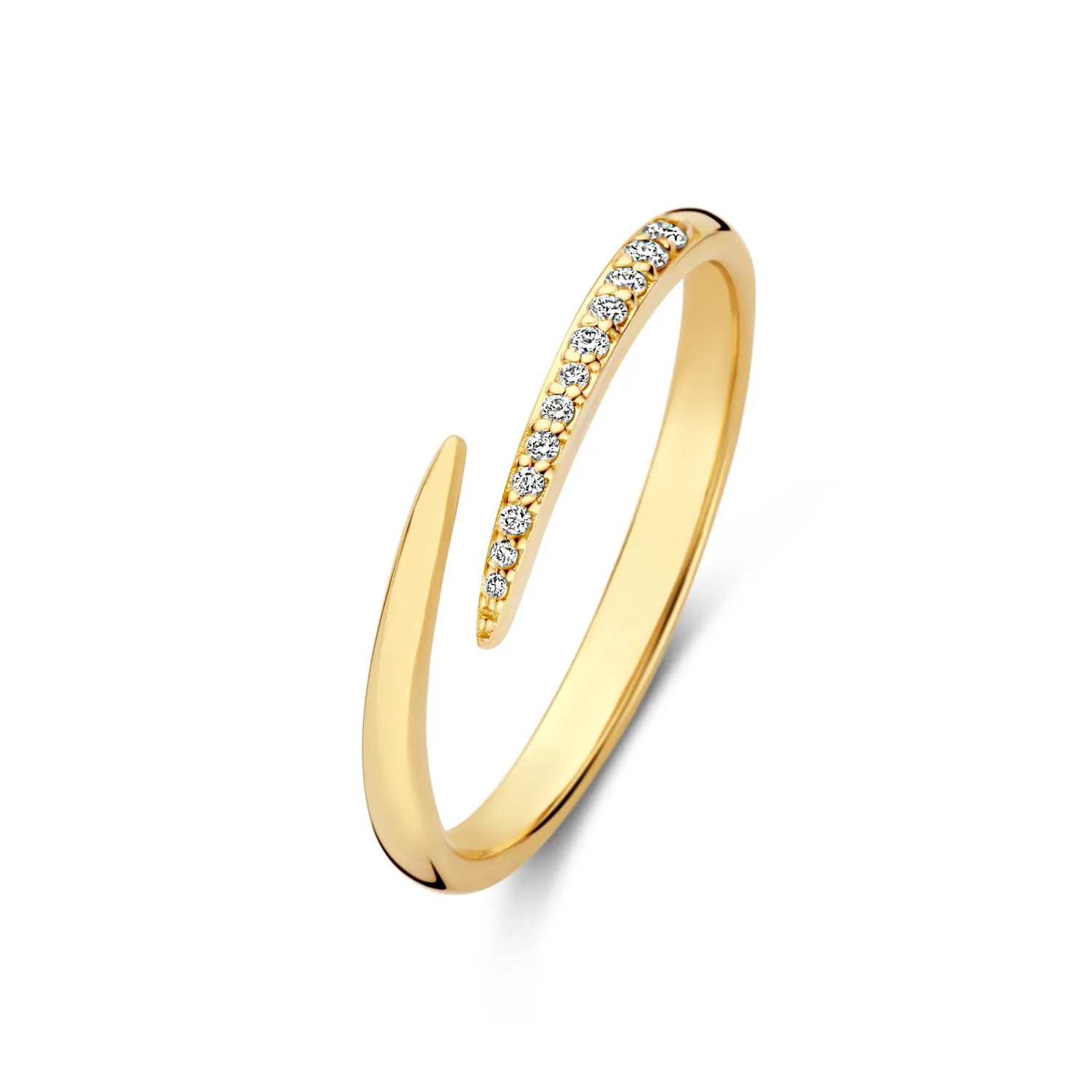 Flash Sale De la Paix Flavie 14 karaat gouden ring met diamant 0.09 karaat Diamanten Ringen | Diamanten Ringen