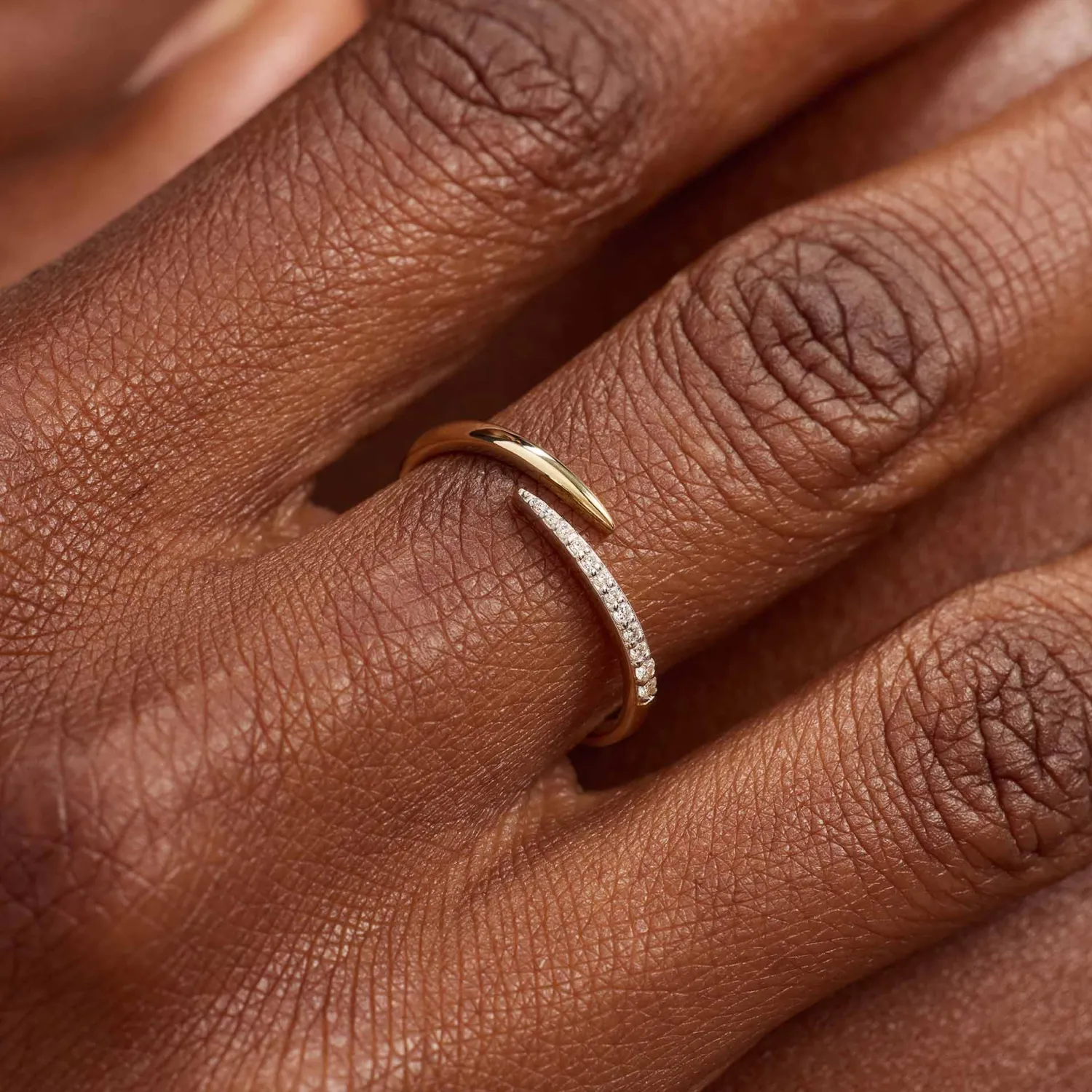 Flash Sale De la Paix Flavie 14 karaat gouden ring met diamant 0.09 karaat Diamanten Ringen | Diamanten Ringen