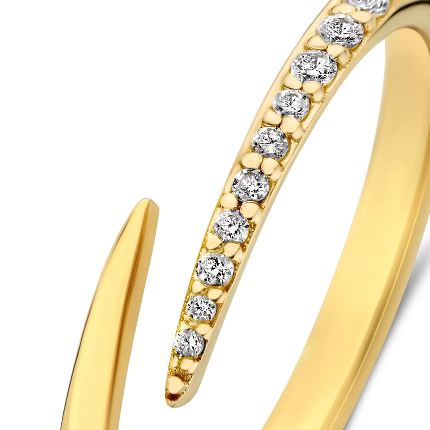 Flash Sale De la Paix Flavie 14 karaat gouden ring met diamant 0.09 karaat Diamanten Ringen | Diamanten Ringen