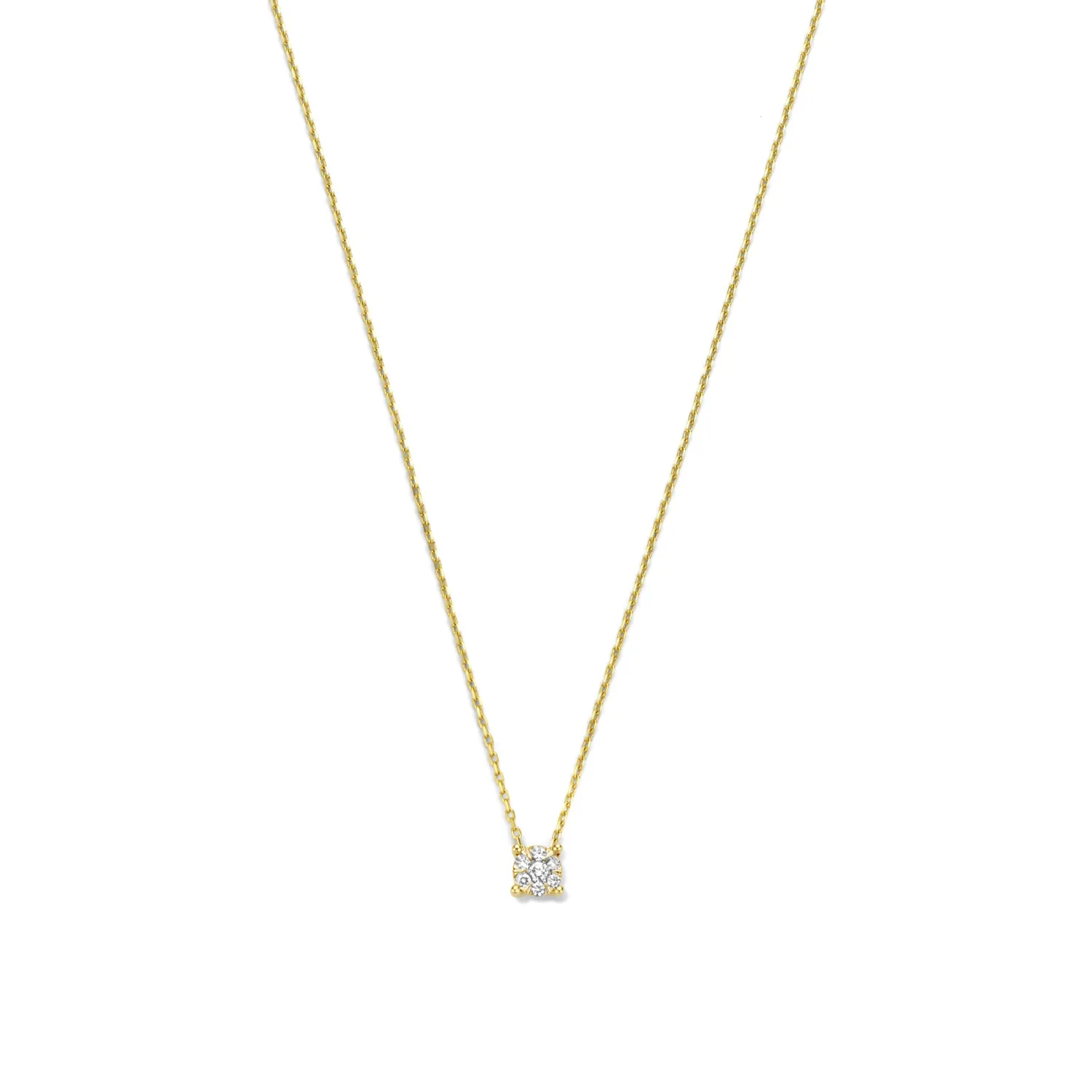 Sale De la Paix Hanaé 14 karaat gouden collier met diamant 0.08 karaat Diamanten Colliers