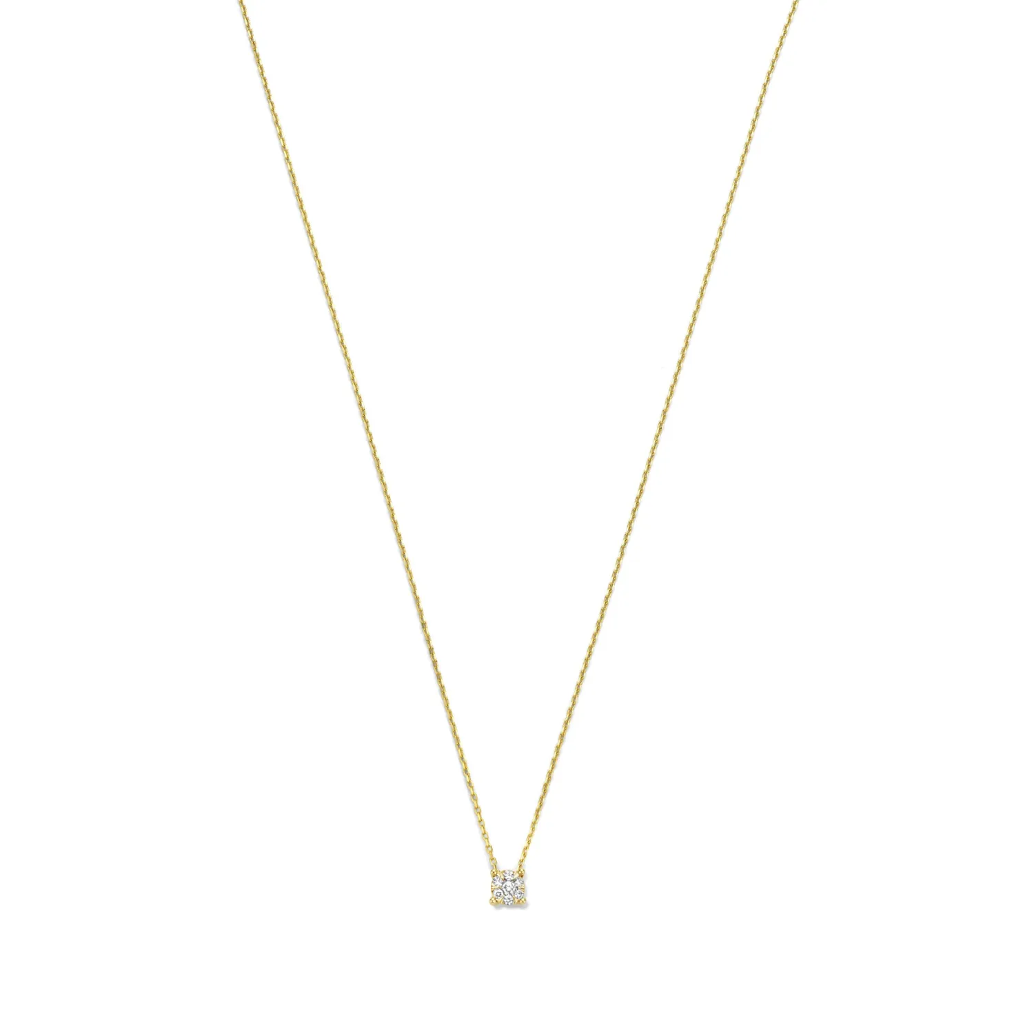 Sale De la Paix Hanaé 14 karaat gouden collier met diamant 0.08 karaat Diamanten Colliers