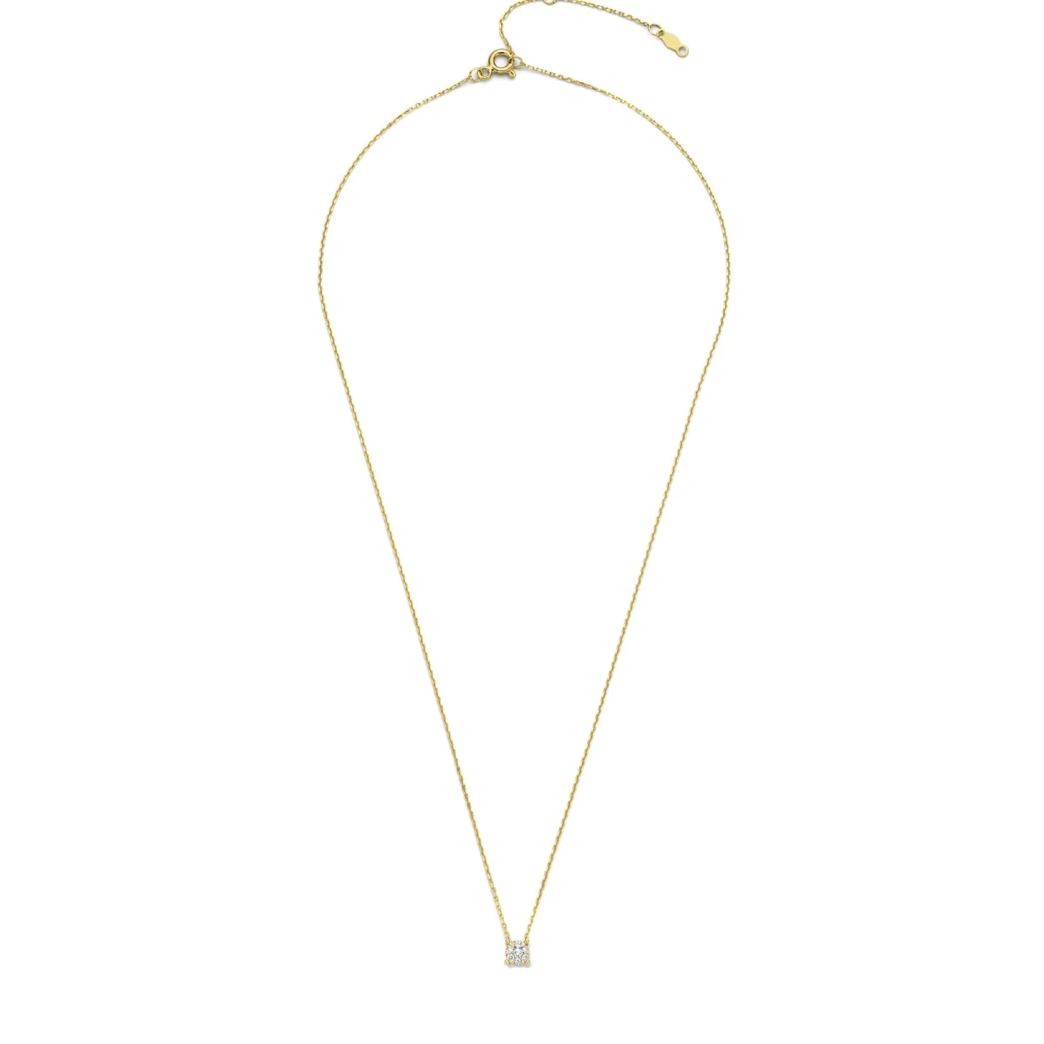 Sale De la Paix Hanaé 14 karaat gouden collier met diamant 0.08 karaat Diamanten Colliers