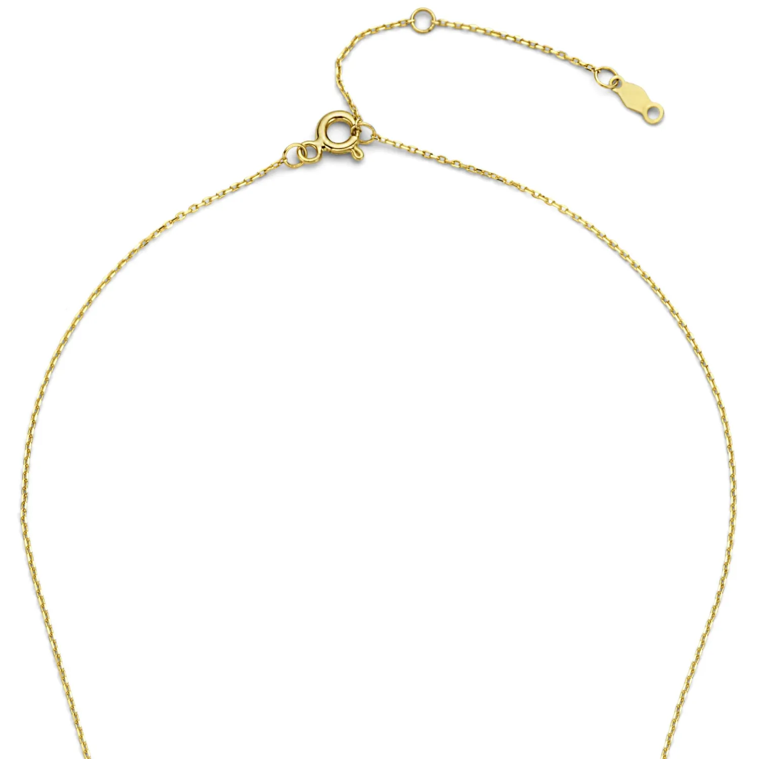 New De la Paix Hanaé 14 karaat gouden collier met diamant 0.14 karaat Diamanten Colliers