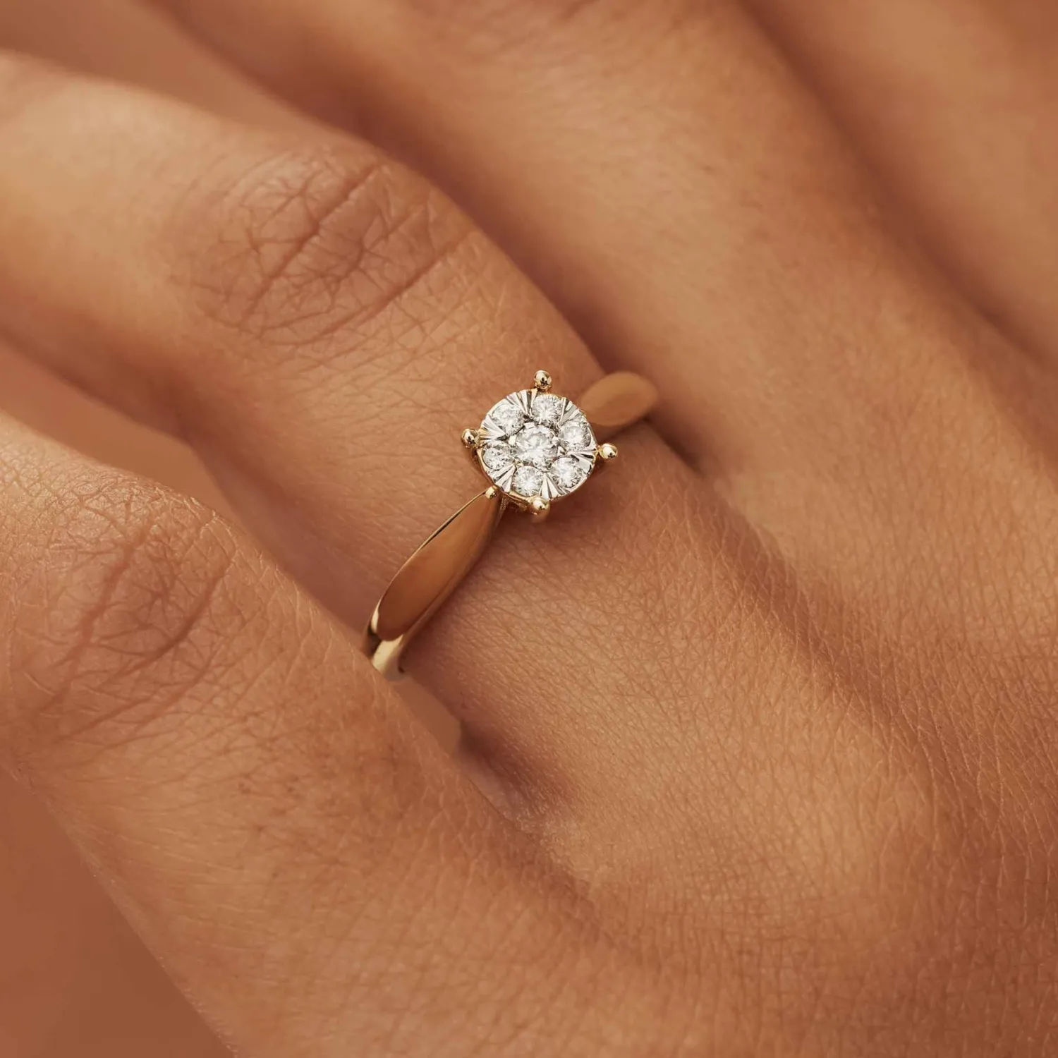 Fashion De la Paix Hanaé 14 karaat gouden ring met diamant 0.14 karaat Diamanten Ringen | Diamanten Ringen