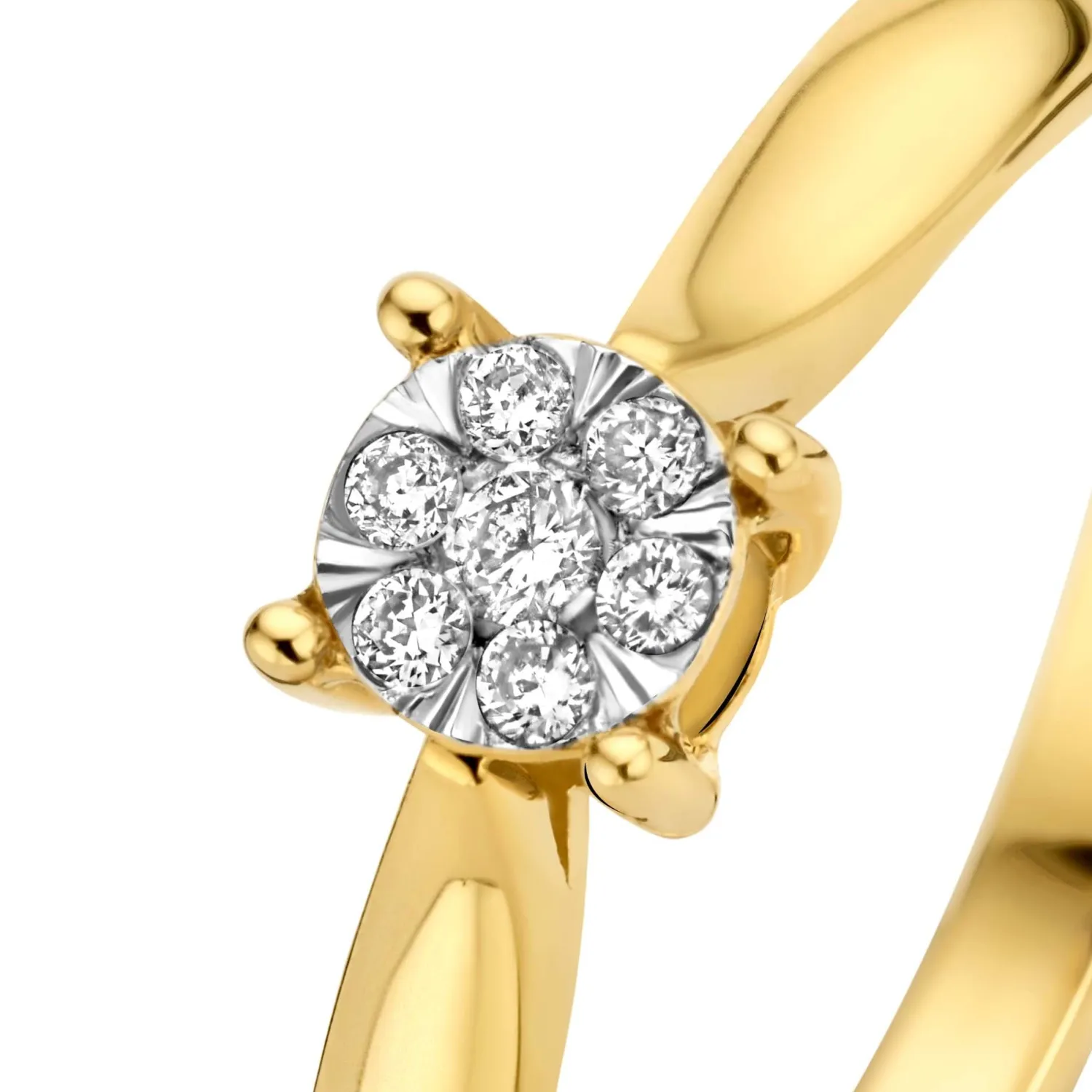Online De la Paix Hanaé 14 karaat gouden ring met diamant 0.08 karaat Diamanten Ringen | Diamanten Ringen