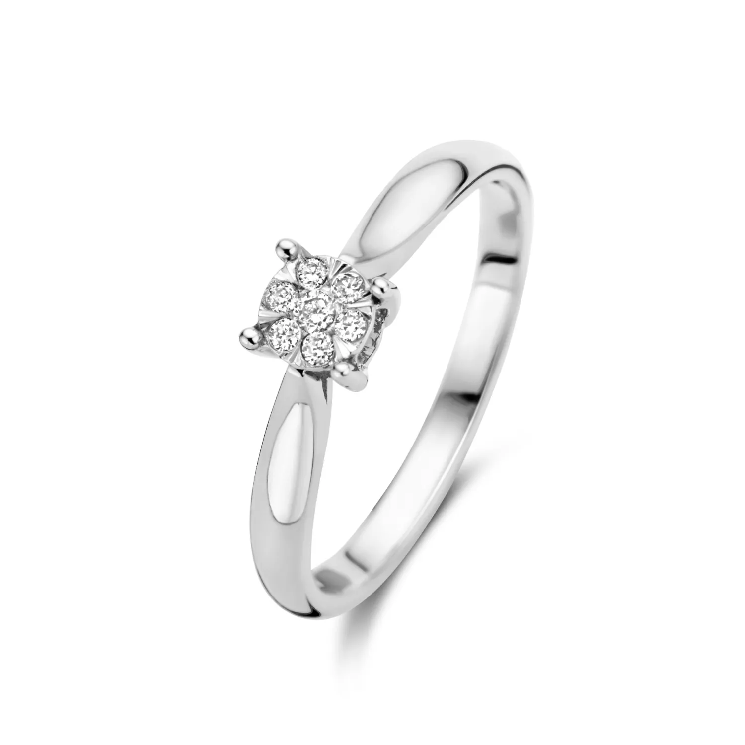 New De la Paix Hanaé 14 karaat witgouden ring met diamant 0.08 karaat Diamanten Ringen | Diamanten Ringen