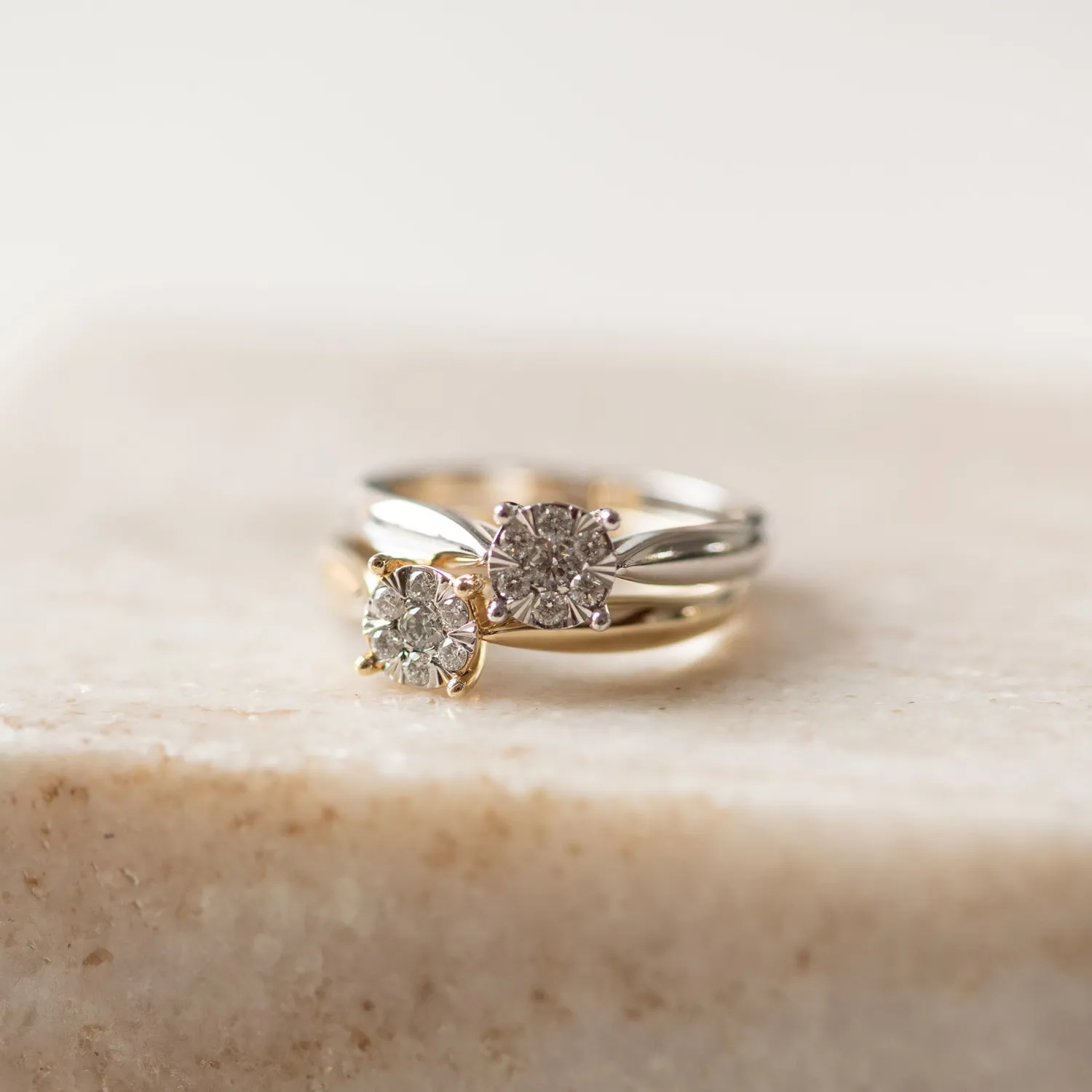 Fashion De la Paix Hanaé 14 karaat witgouden ring met diamant 0.14 karaat Witgouden Ringen | Ringen Met Steentjes