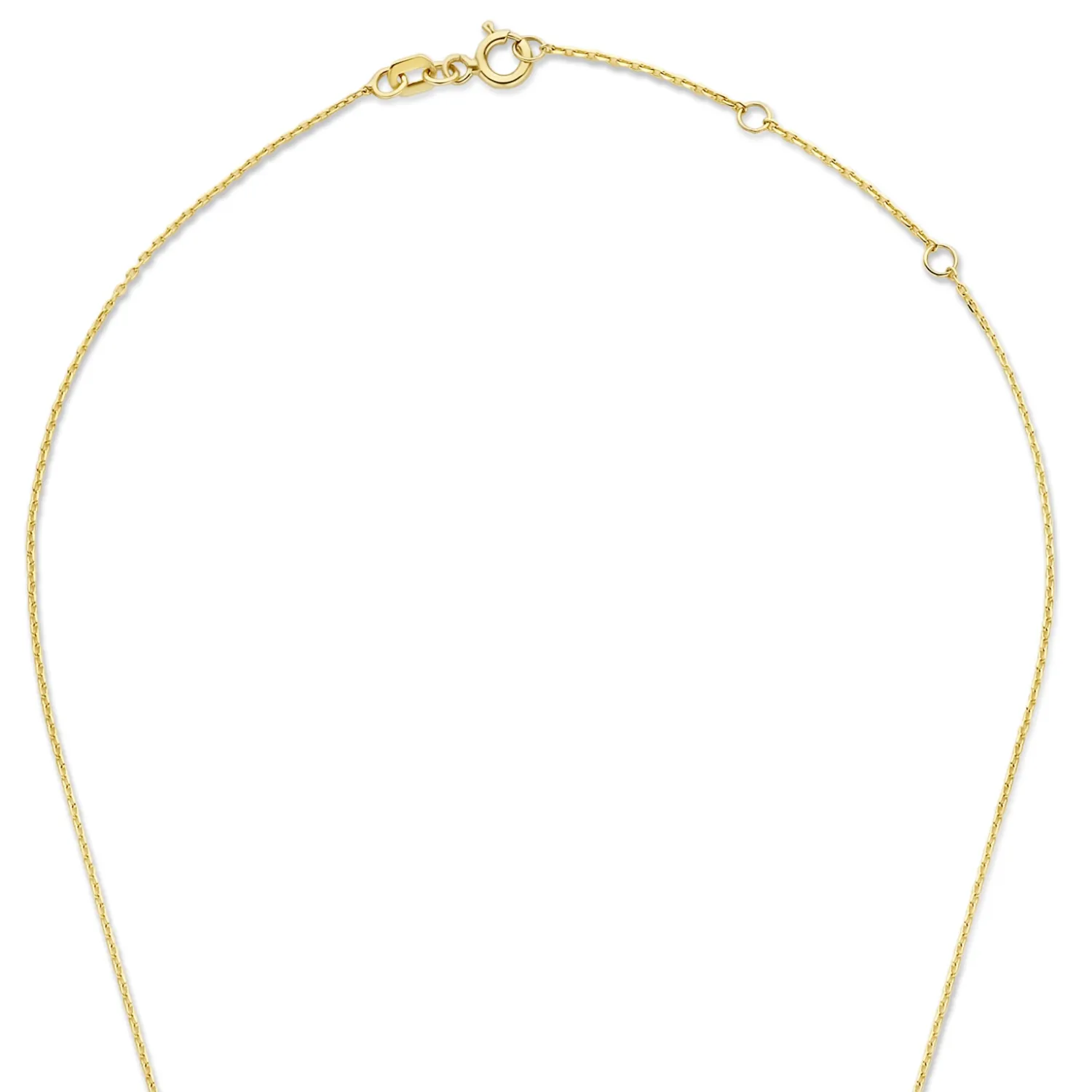 Fashion De la Paix Inaya 14 karaat gouden collier met diamant 0.01 karaat Diamanten Colliers