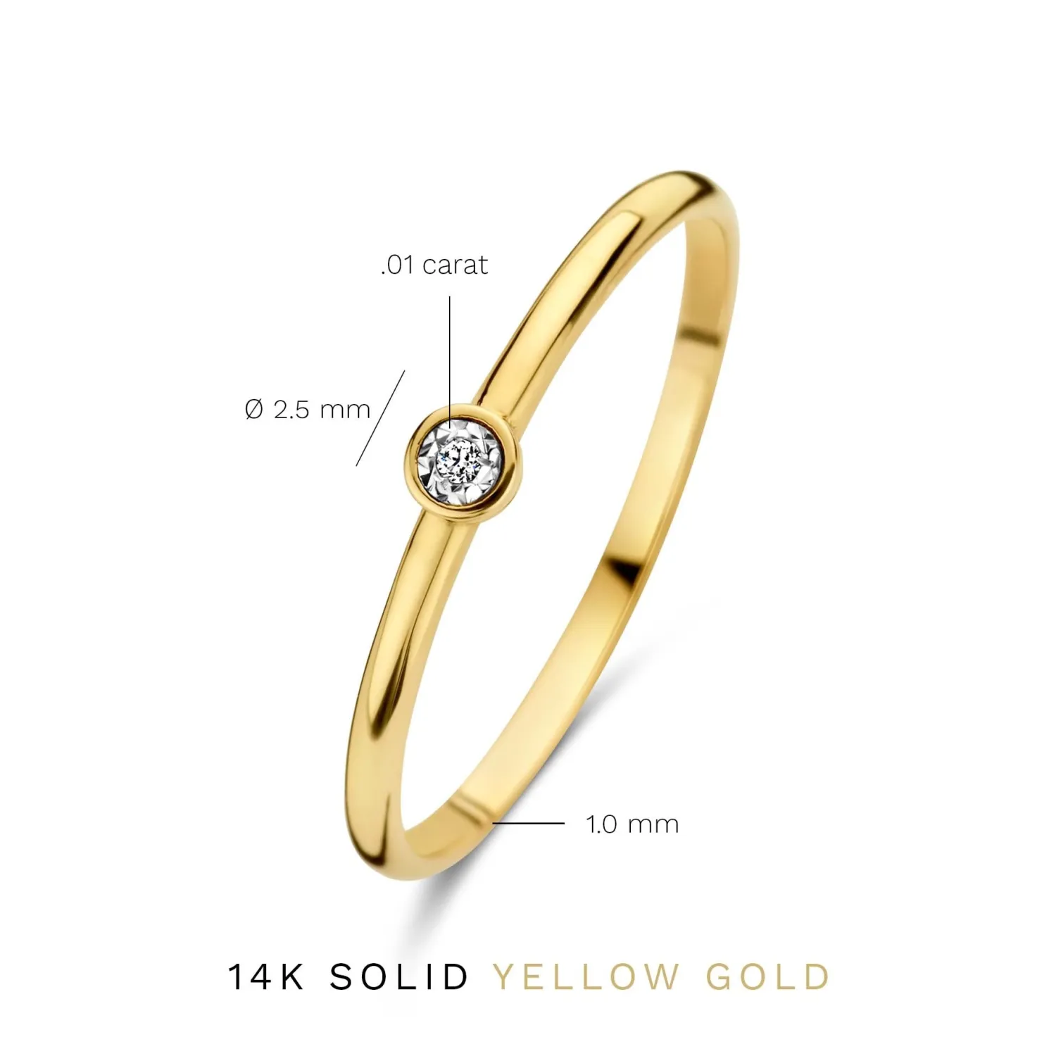 Cheap De la Paix Inaya 14 karaat gouden ring met diamant 0.01 karaat Diamanten Ringen | Diamanten Ringen