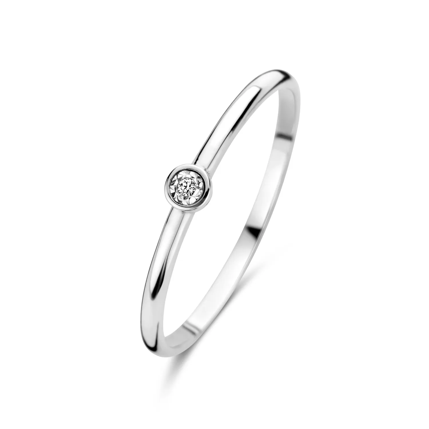 Best De la Paix Inaya 14 karaat witgouden ring met diamant 0.01 karaat Witgouden Ringen | Diamanten Ringen