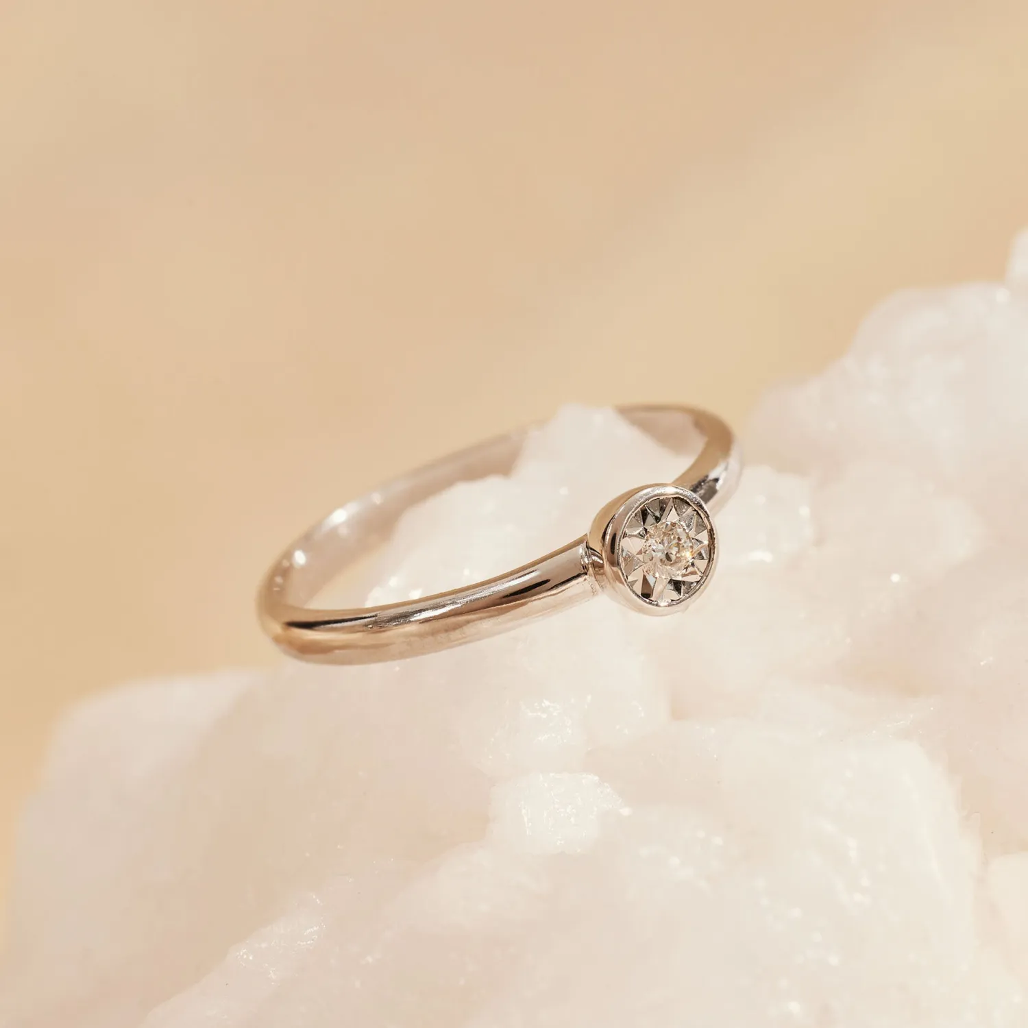Best Sale De la Paix Inaya 14 karaat witgouden ring met diamant 0.03 karaat Witgouden Ringen | Diamanten Ringen