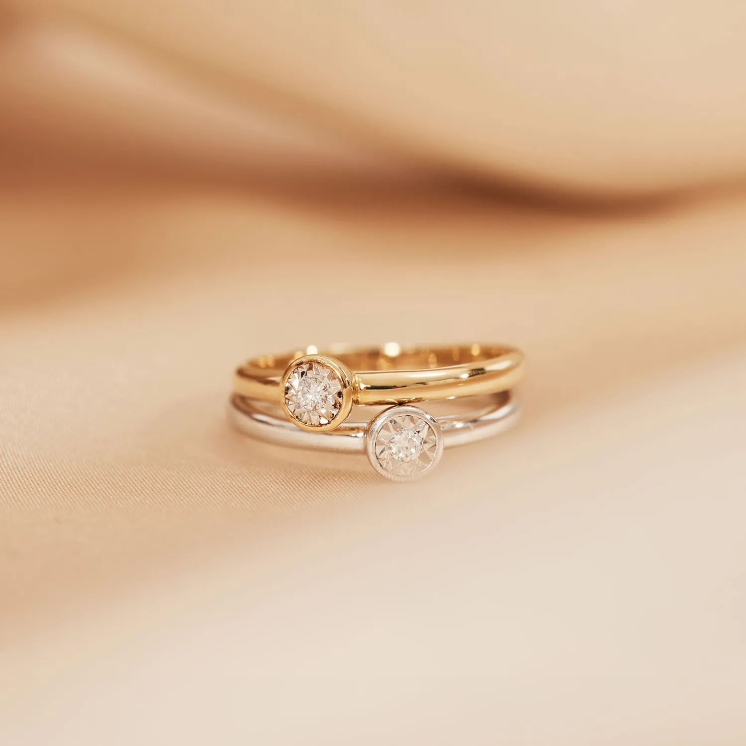 Best Sale De la Paix Inaya 14 karaat witgouden ring met diamant 0.03 karaat Witgouden Ringen | Diamanten Ringen
