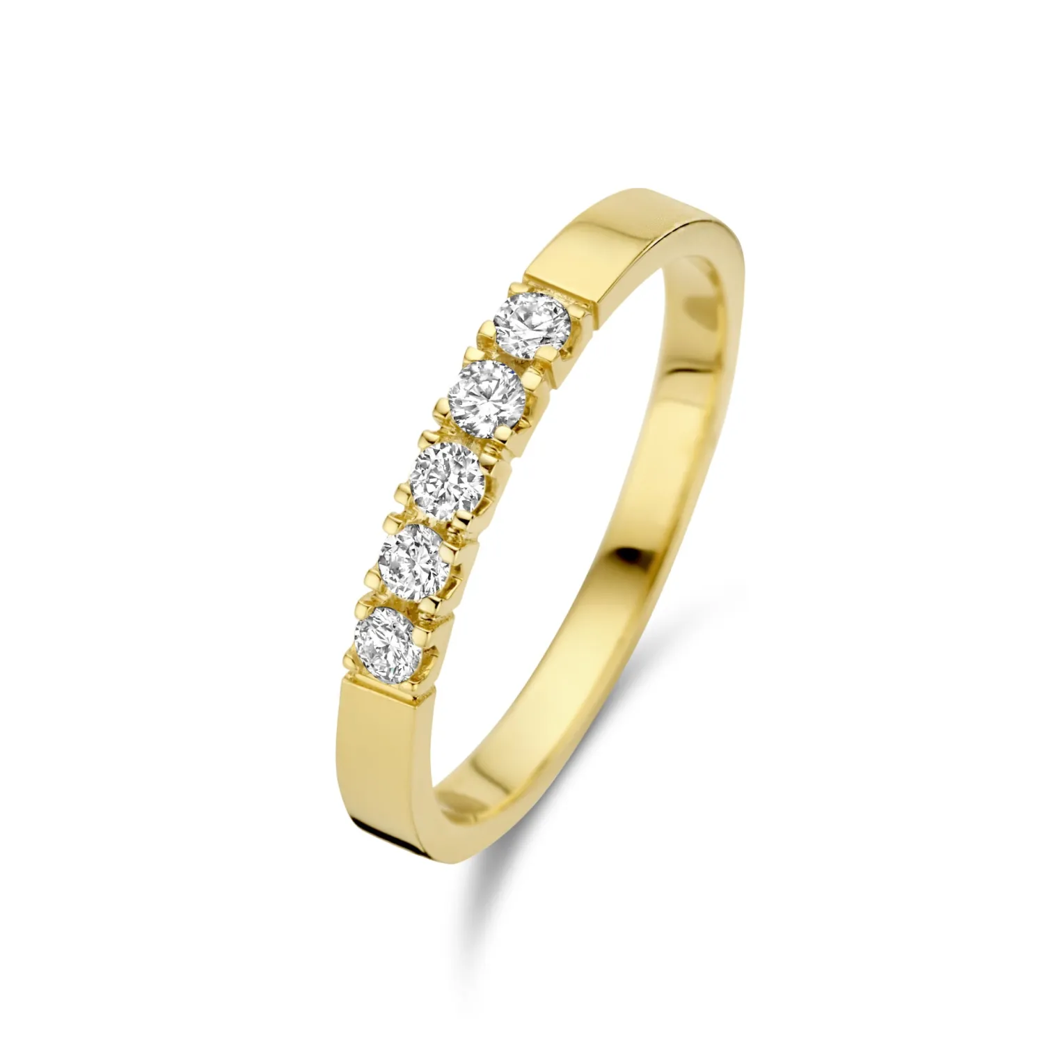 Cheap De la Paix Madeline 14 karaat gouden ring met diamant 0.20 karaat Ringen Met Steentjes | Diamanten Ringen