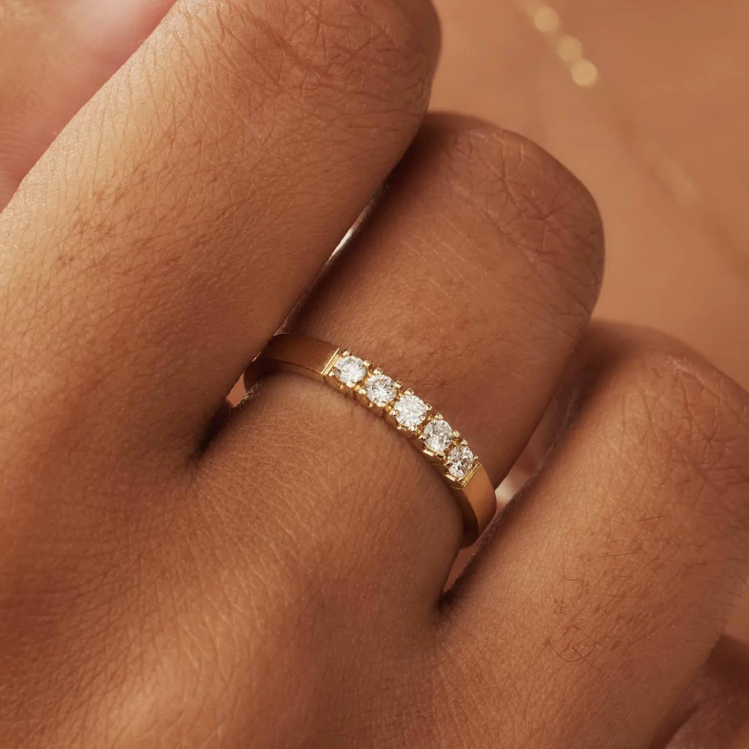 Cheap De la Paix Madeline 14 karaat gouden ring met diamant 0.20 karaat Ringen Met Steentjes | Diamanten Ringen