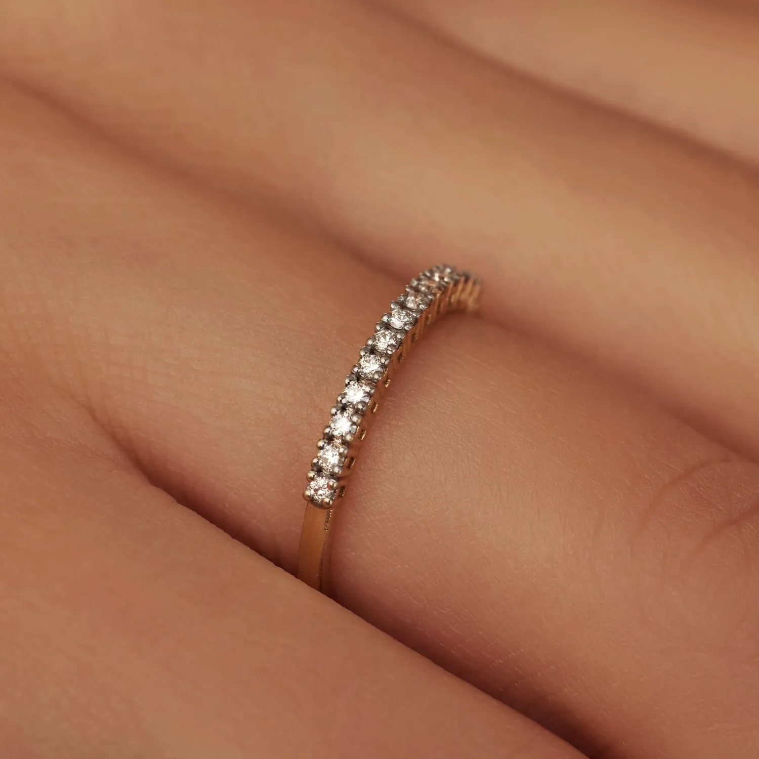 Store De la Paix Madeline 14 karaat gouden ring met diamant 0.14 karaat Diamanten Ringen | Diamanten Ringen