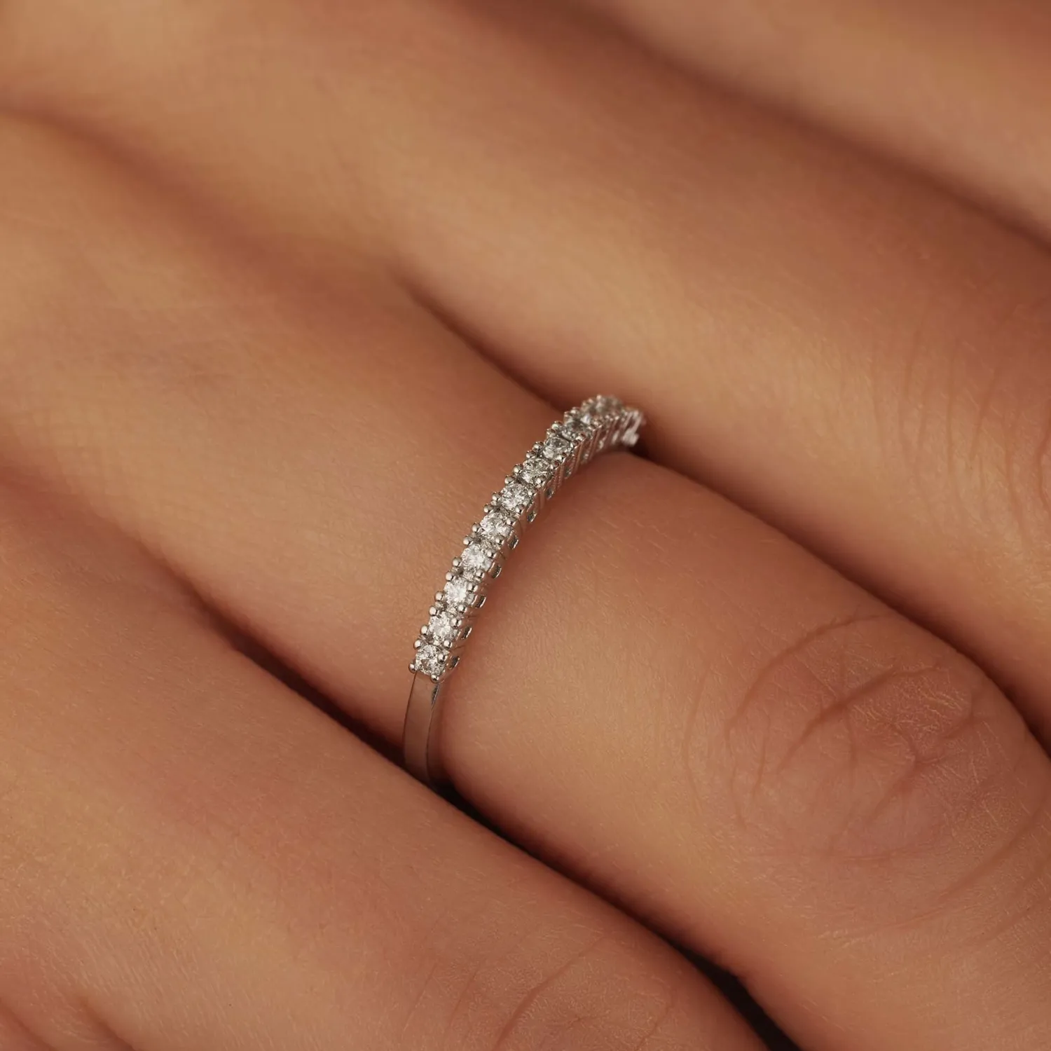 Best Sale De la Paix Madeline 14 karaat witgouden ring met diamant 0.14 karaat Witgouden Ringen | Diamanten Ringen