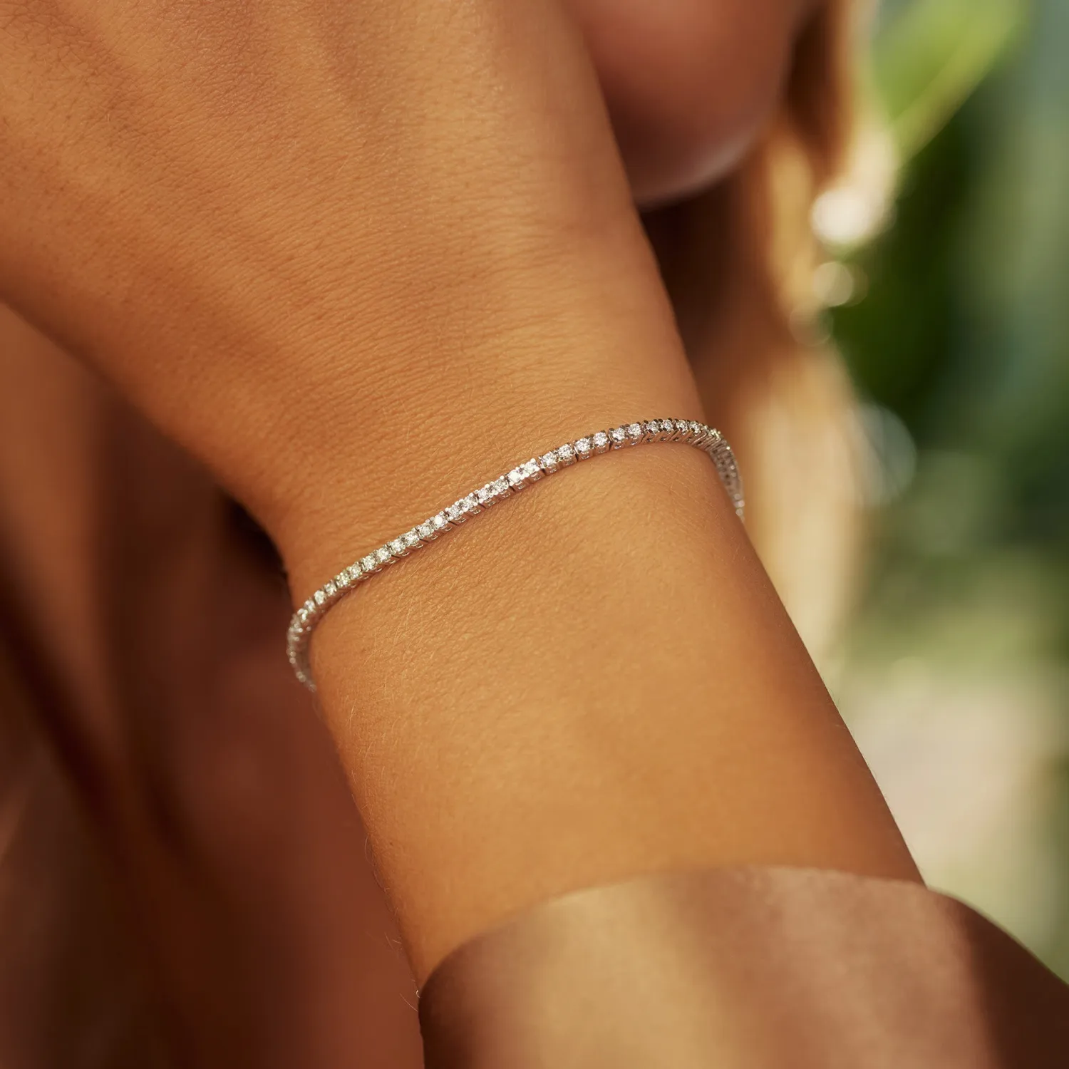 Best De la Paix Madeline 14 karaat witgouden tennis armband met diamant 1.08 karaat Witgouden Armbanden | Diamanten Armbanden