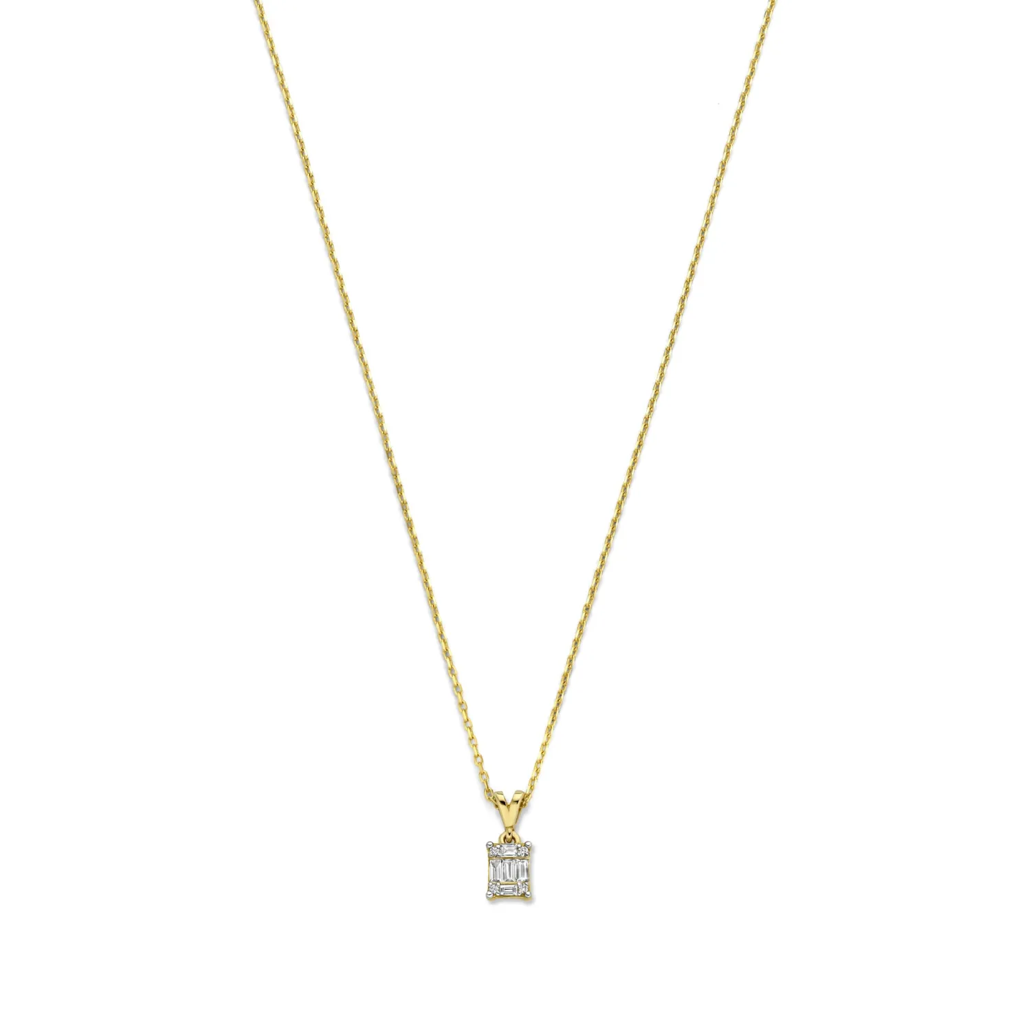 Flash Sale De la Paix Maxime 14 karaat gouden collier met diamant 0.11 karaat Diamanten Colliers