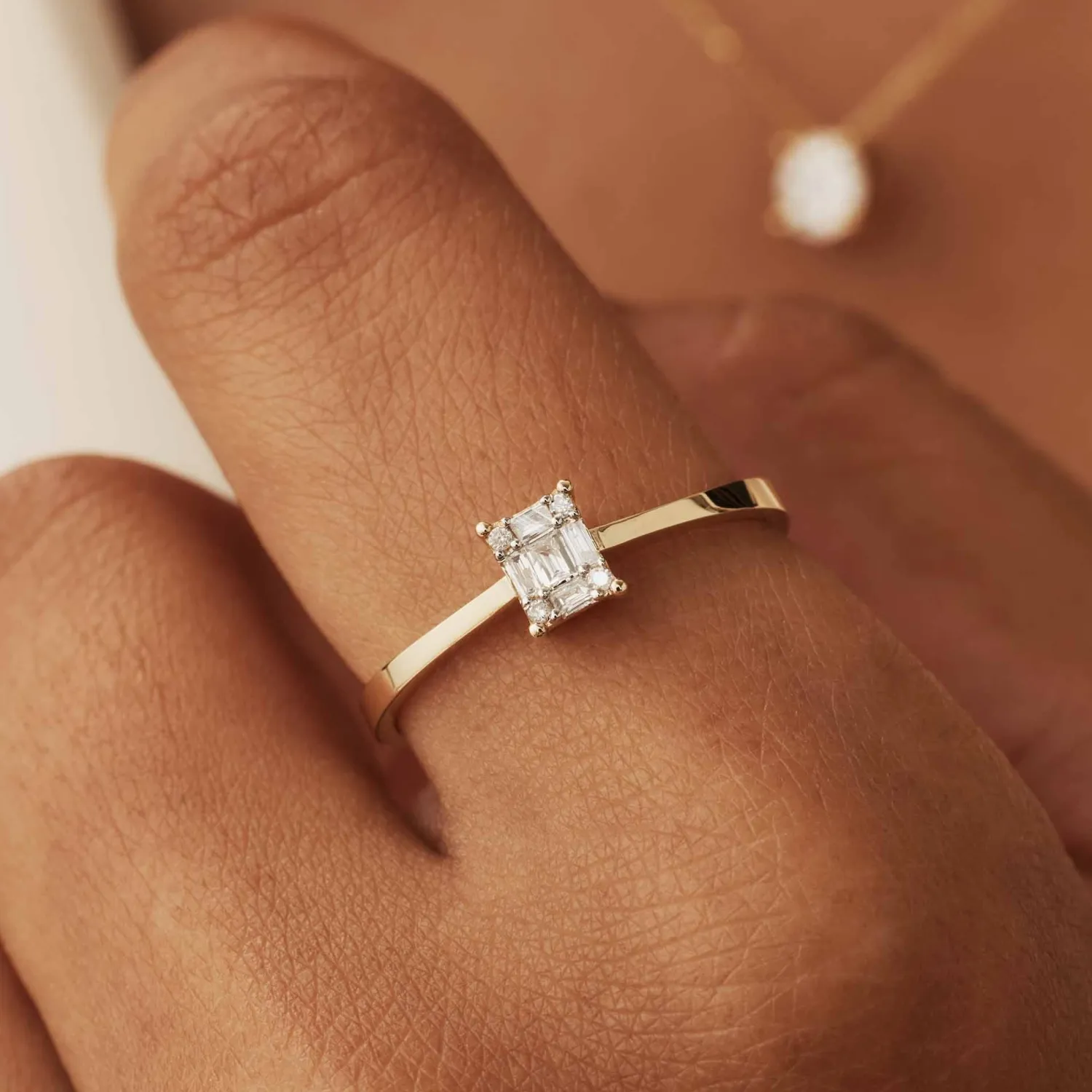 Fashion De la Paix Maxime 14 karaat gouden ring met diamant 0.10 karaat Diamanten Ringen | Diamanten Ringen