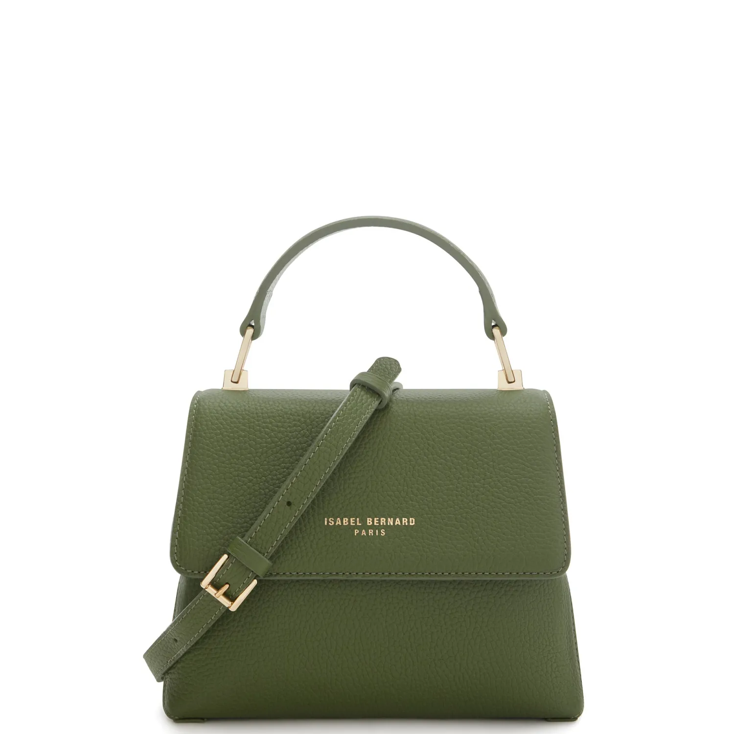 Cheap Femme Forte Heline groene leren handtas van kalfsleer Handtassen | Crossbody Tassen