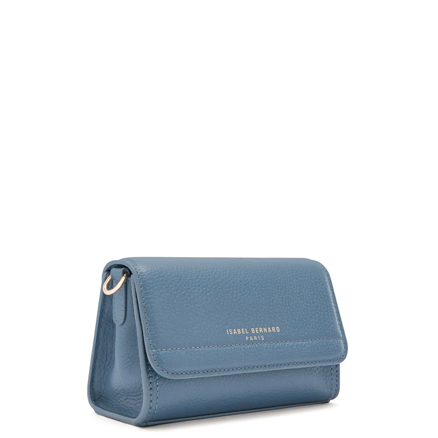 Clearance Femme Forte Kim blauwe leren crossbody tas van kalfsleer Crossbody Tassen
