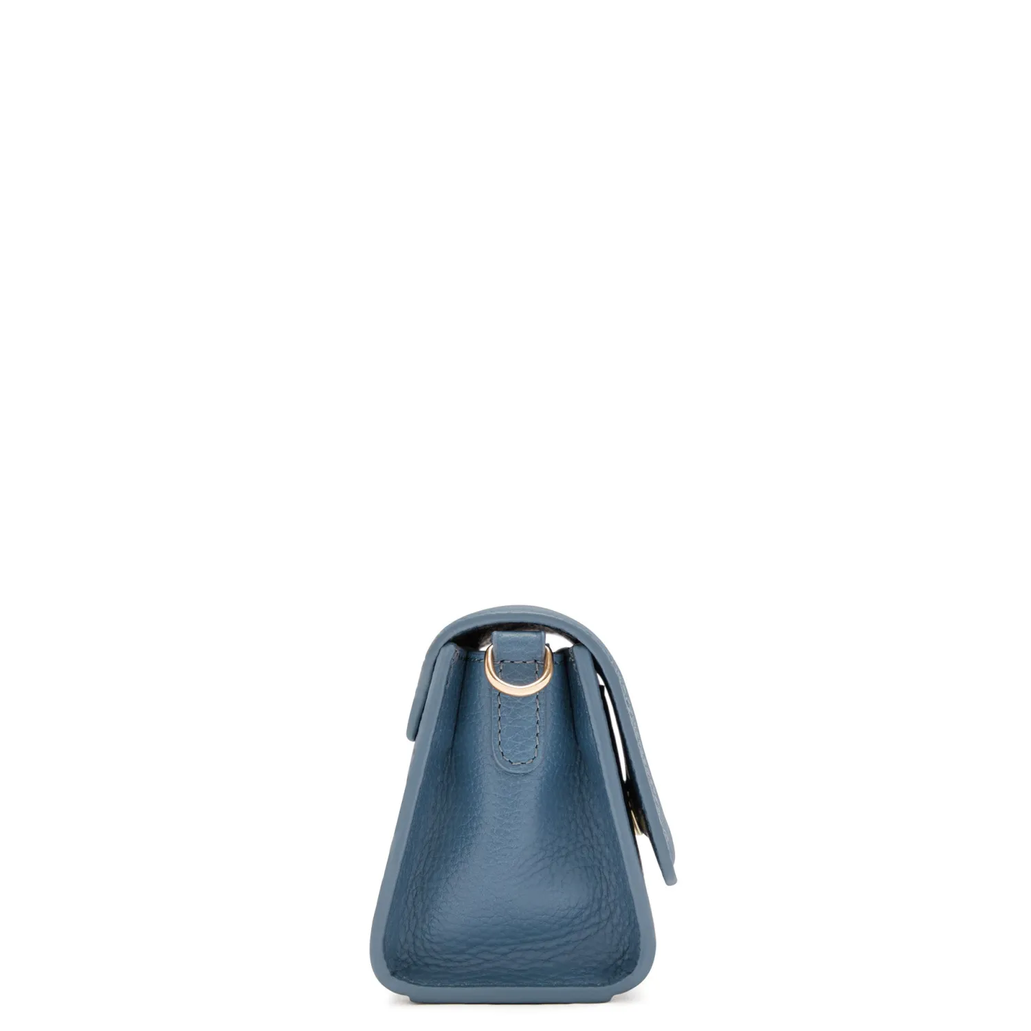 Clearance Femme Forte Kim blauwe leren crossbody tas van kalfsleer Crossbody Tassen
