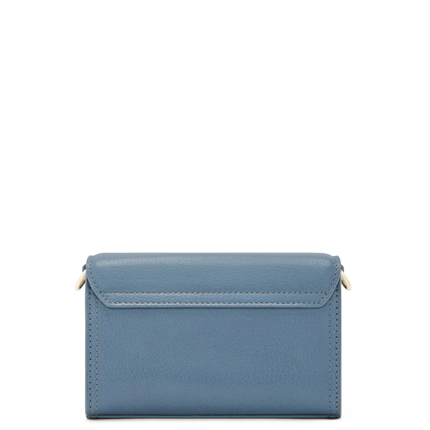 Clearance Femme Forte Kim blauwe leren crossbody tas van kalfsleer Crossbody Tassen