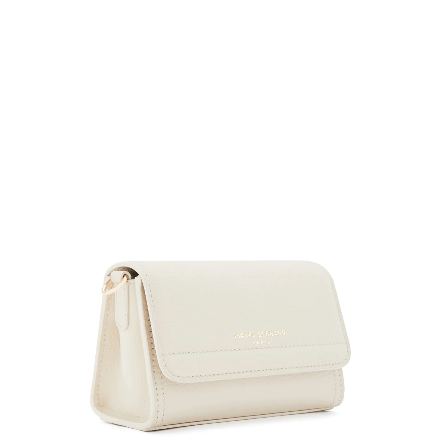 Fashion Femme Forte Kim crème leren crossbody tas van kalfsleer Crossbody Tassen