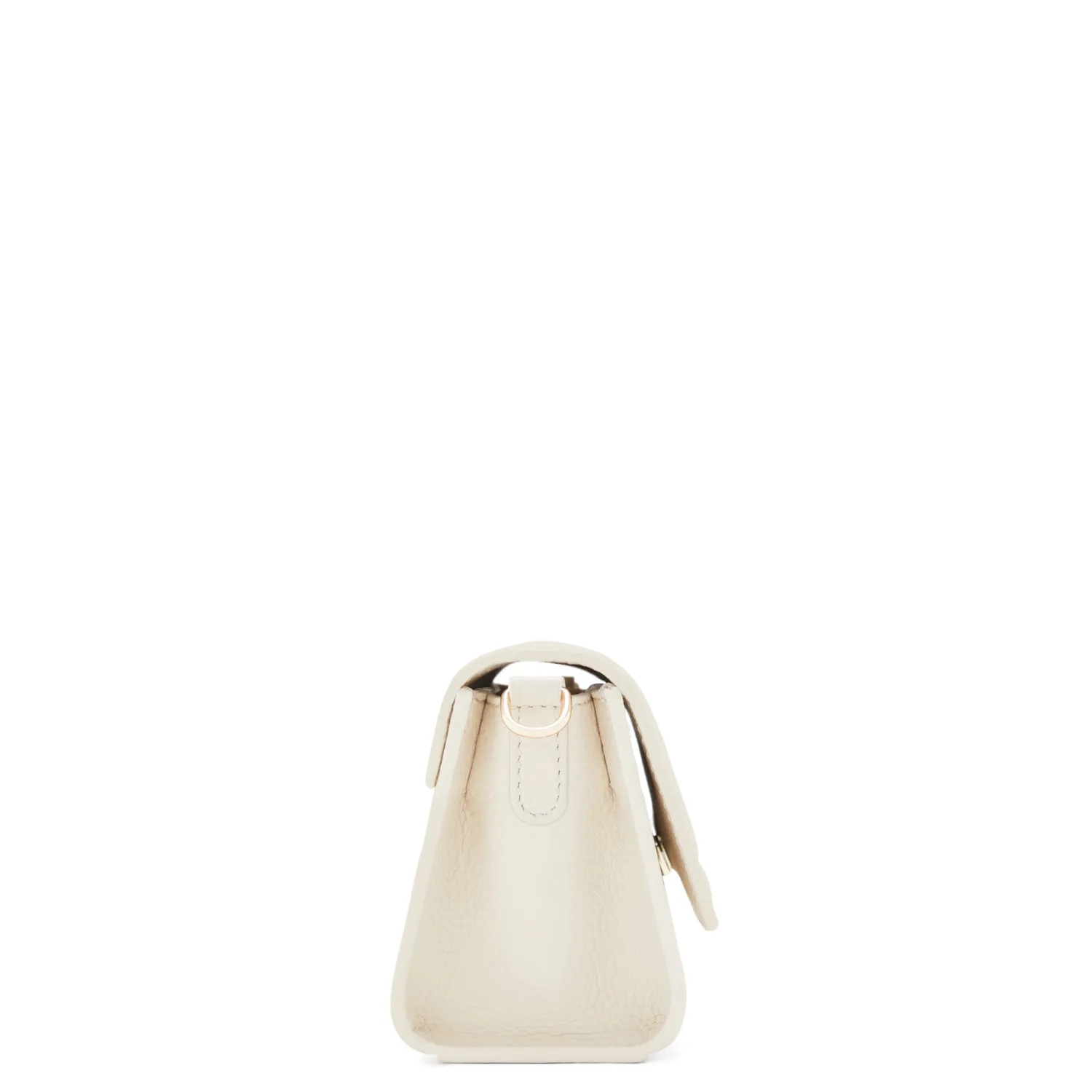 Fashion Femme Forte Kim crème leren crossbody tas van kalfsleer Crossbody Tassen
