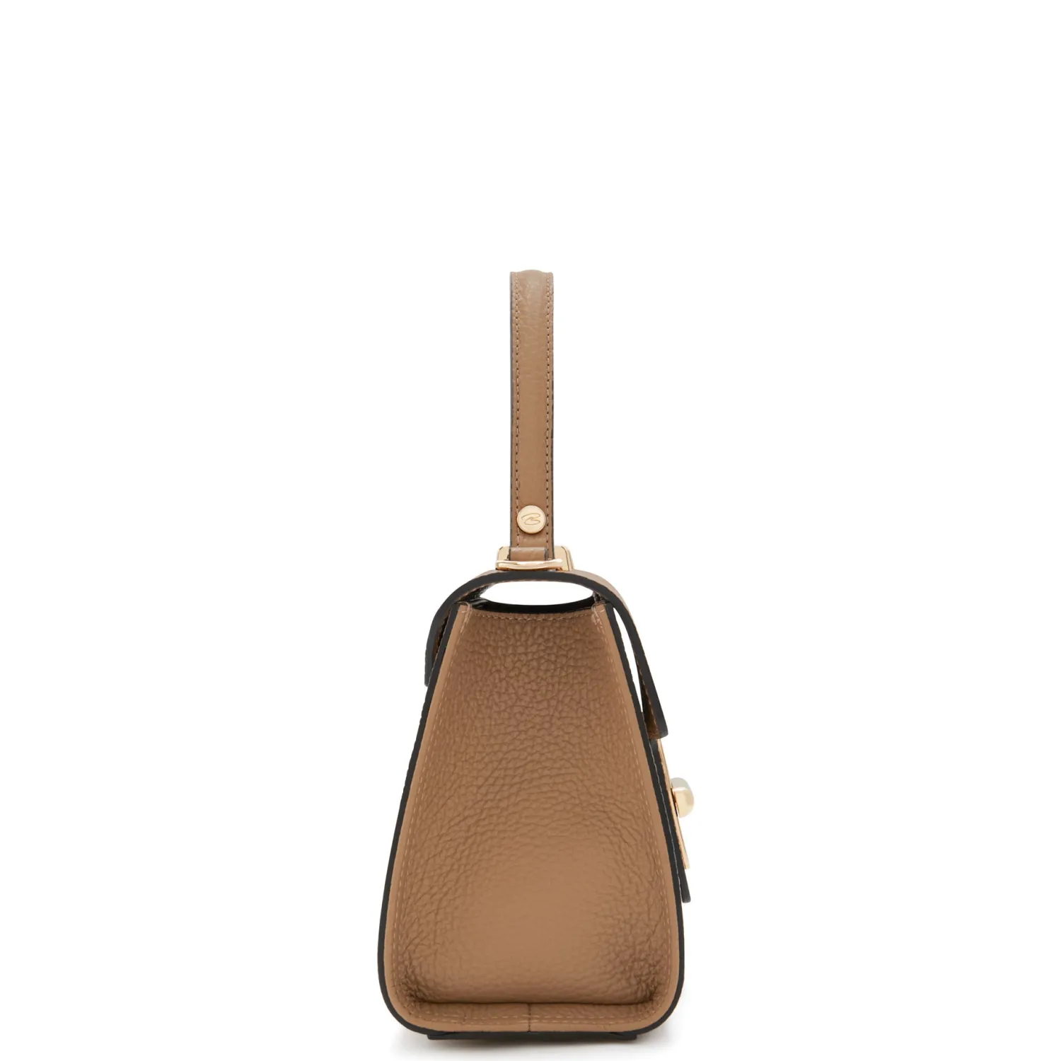 New Femme Forte Simone Mini beige leren handtas van kalfsleer Handtassen