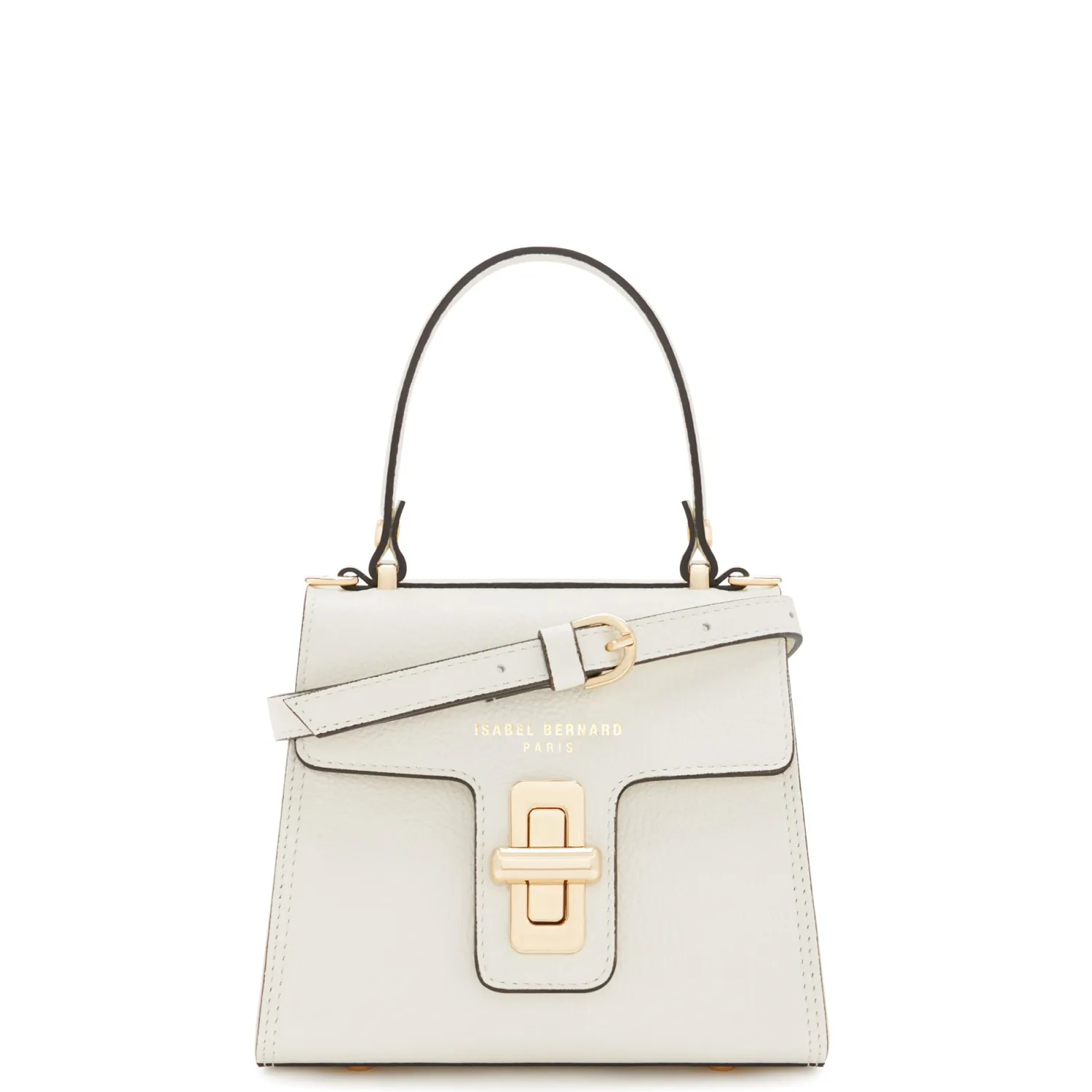 Fashion Femme Forte Simone Mini witte leren handtas van kalfsleer Handtassen