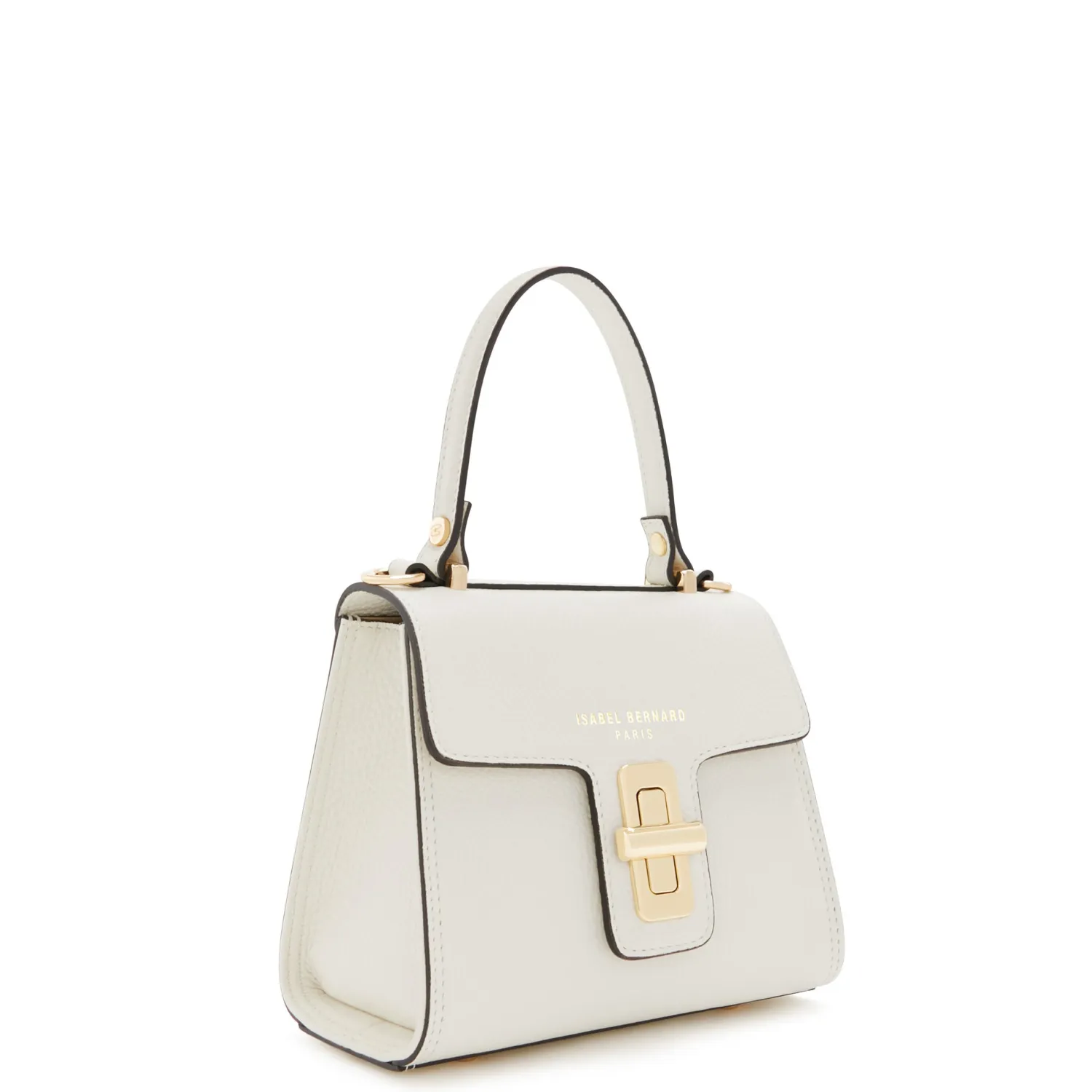 Fashion Femme Forte Simone Mini witte leren handtas van kalfsleer Handtassen