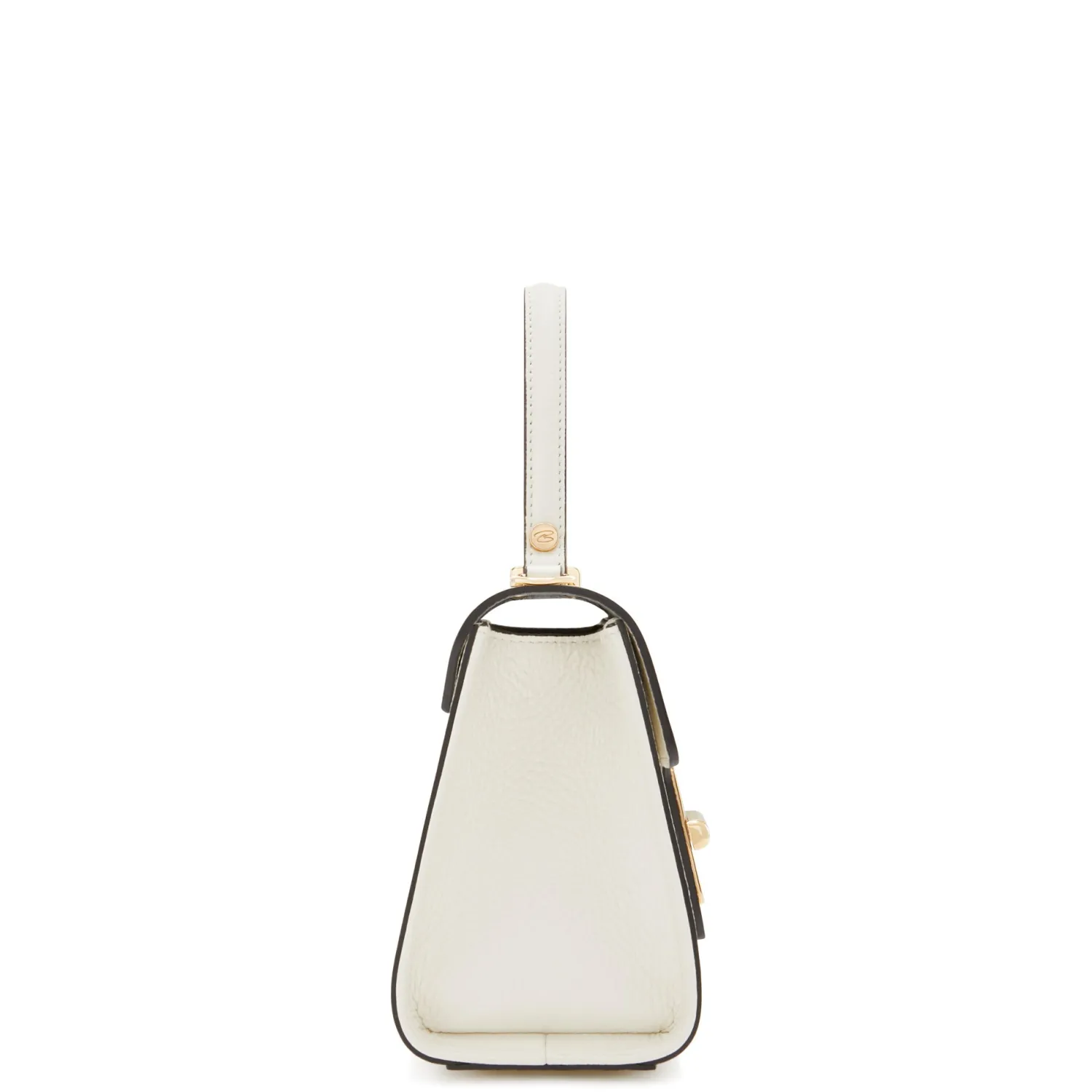 Fashion Femme Forte Simone Mini witte leren handtas van kalfsleer Handtassen
