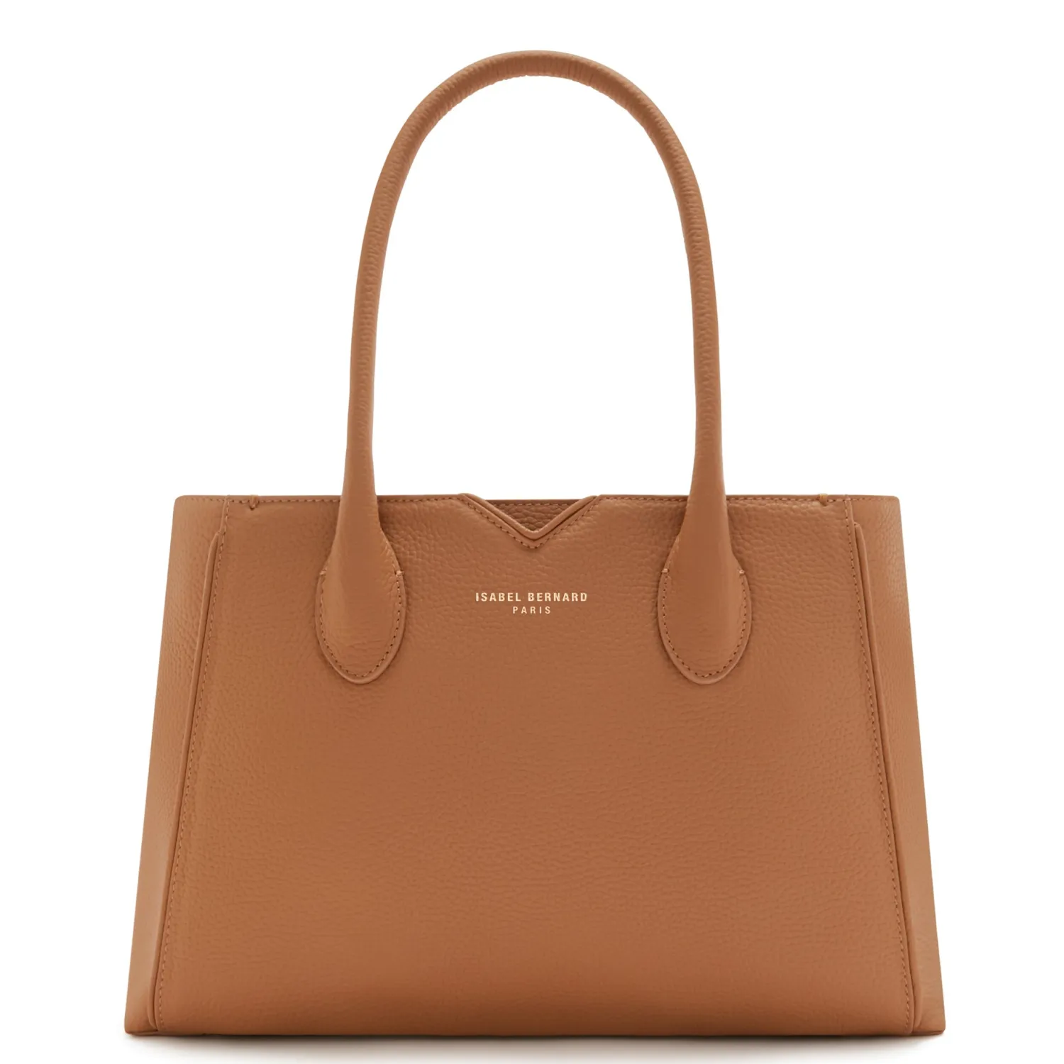 Shop Honoré Cloe Midi camel leren handtas van kalfsleer Handtassen