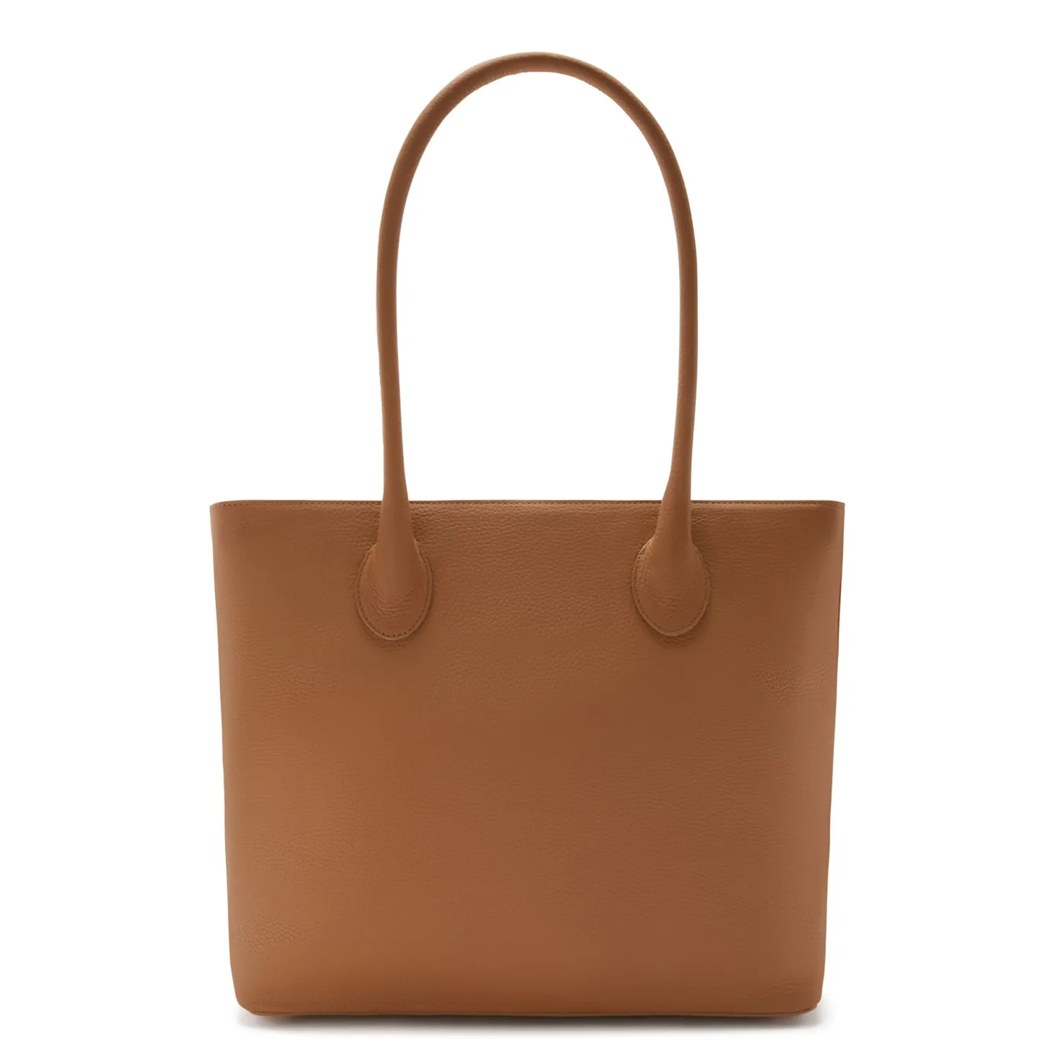 Discount Honoré Lysanne camel leren shopper van kalfsleer Shoppers | Schoudertassen