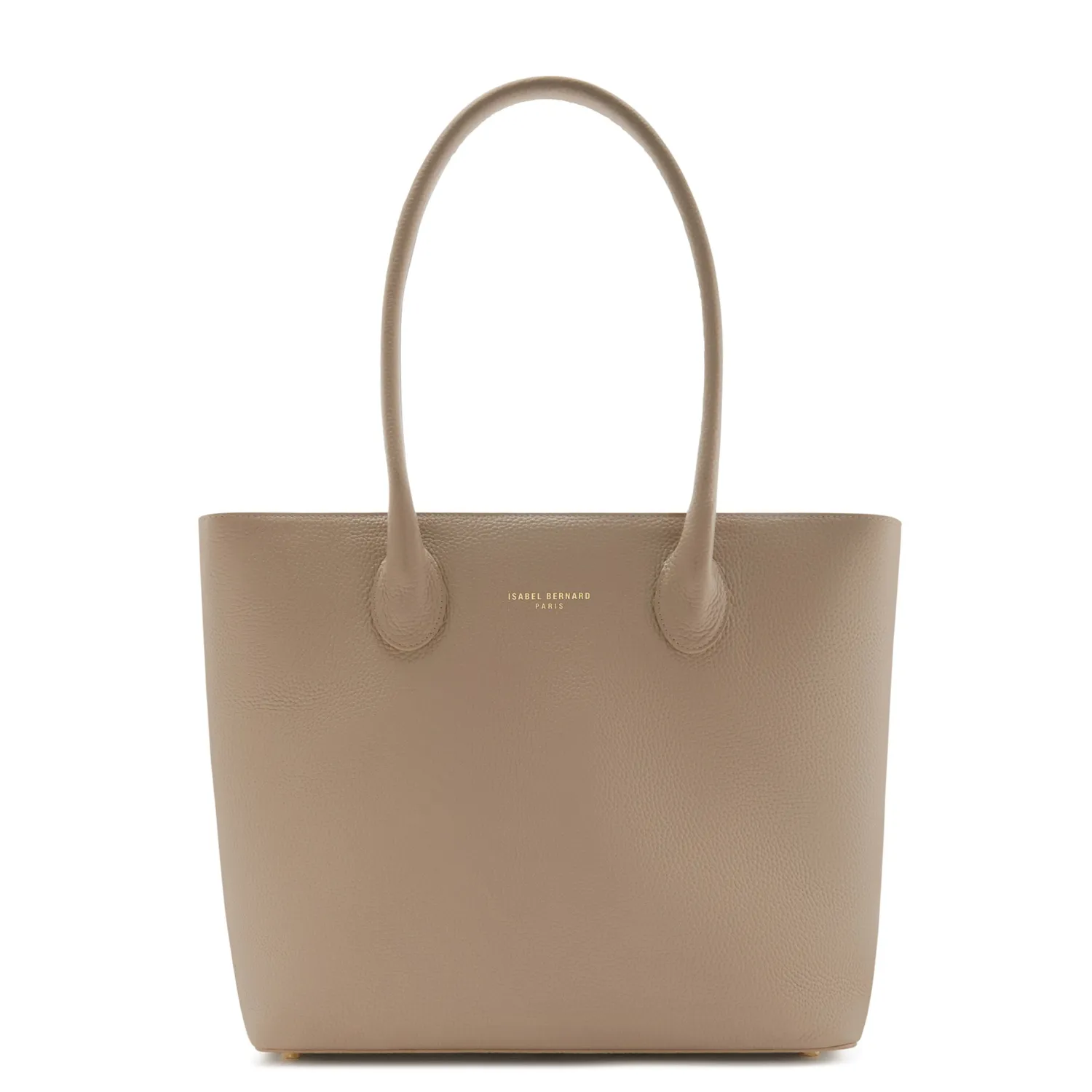Best Honoré Lysanne taupe leren shopper van kalfsleer Shoppers | Schoudertassen