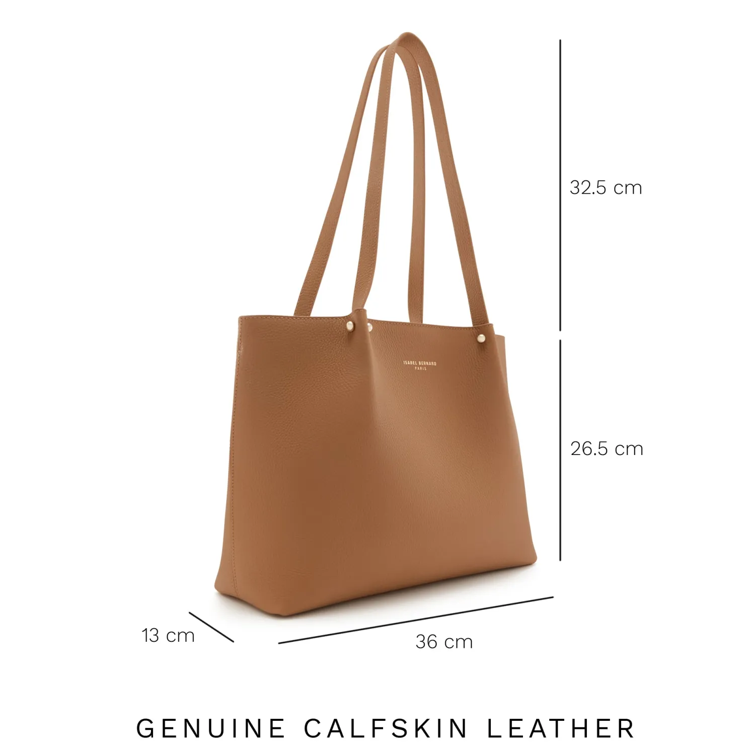 Sale Honoré Nata camel leren shopper van kalfsleer Shoppers