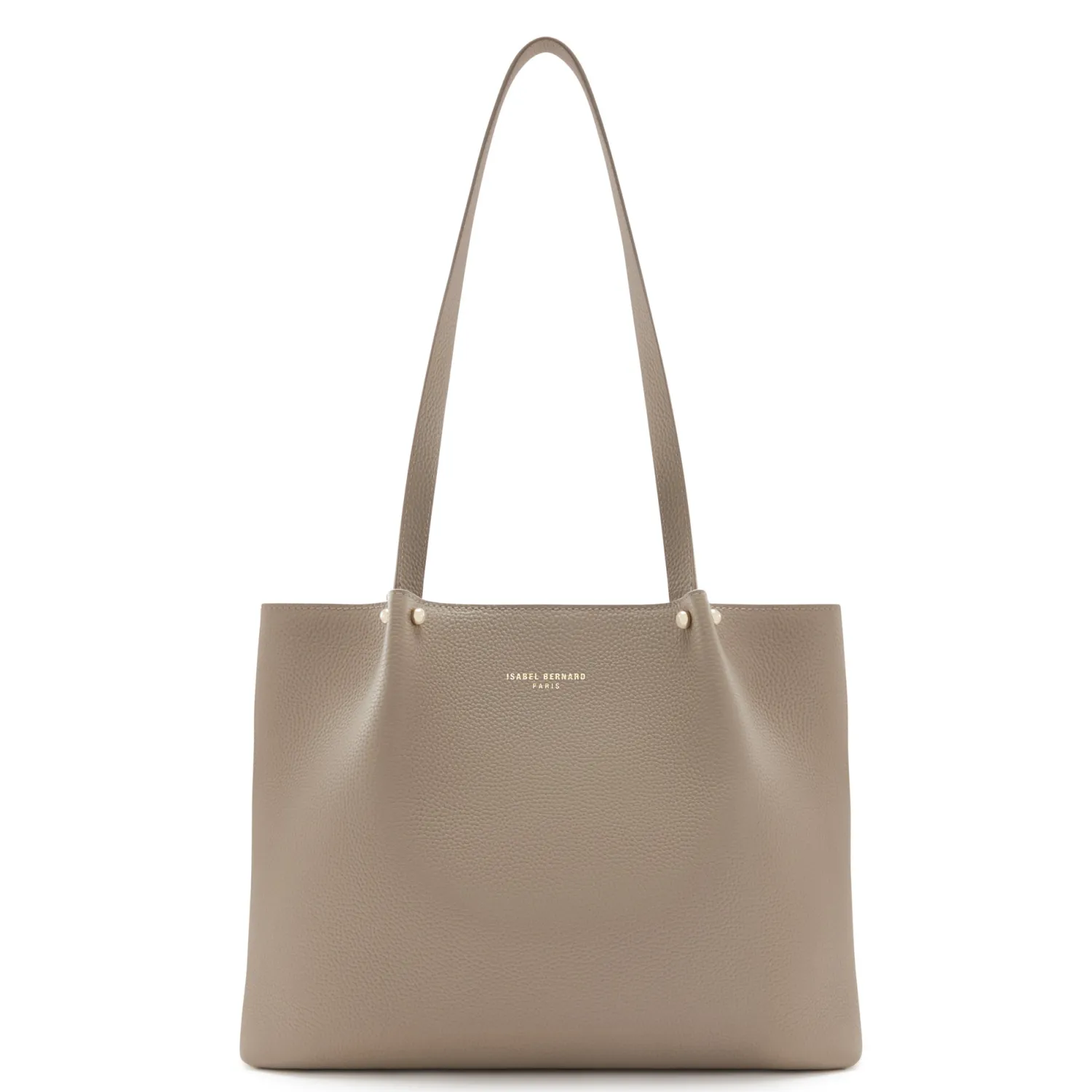 Store Honoré Nata taupe leren shopper van kalfsleer Shoppers