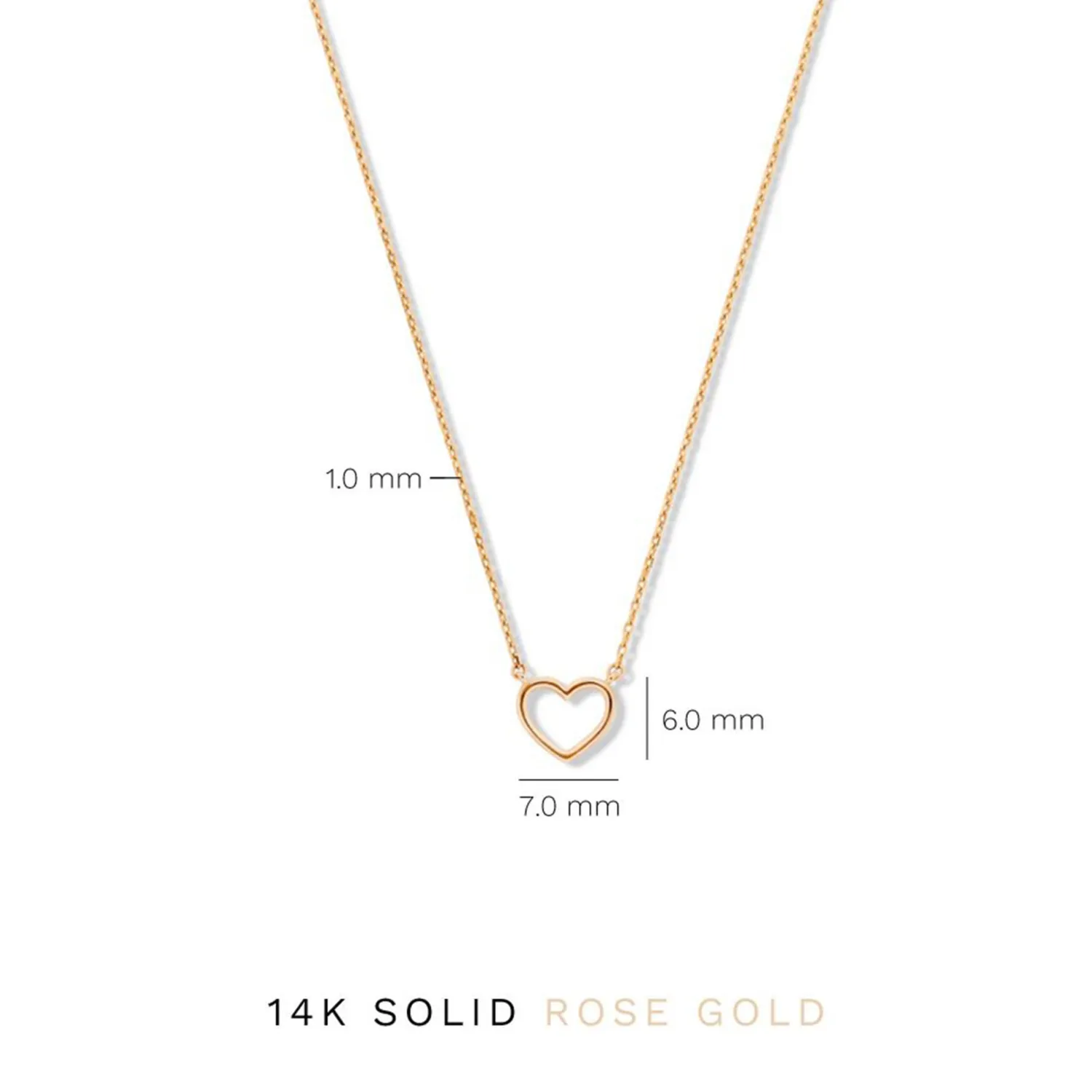 Flash Sale La Concorde Amore 14 karaat rosé gouden collier met hartje Rosé Gouden Colliers | Hartjes Colliers