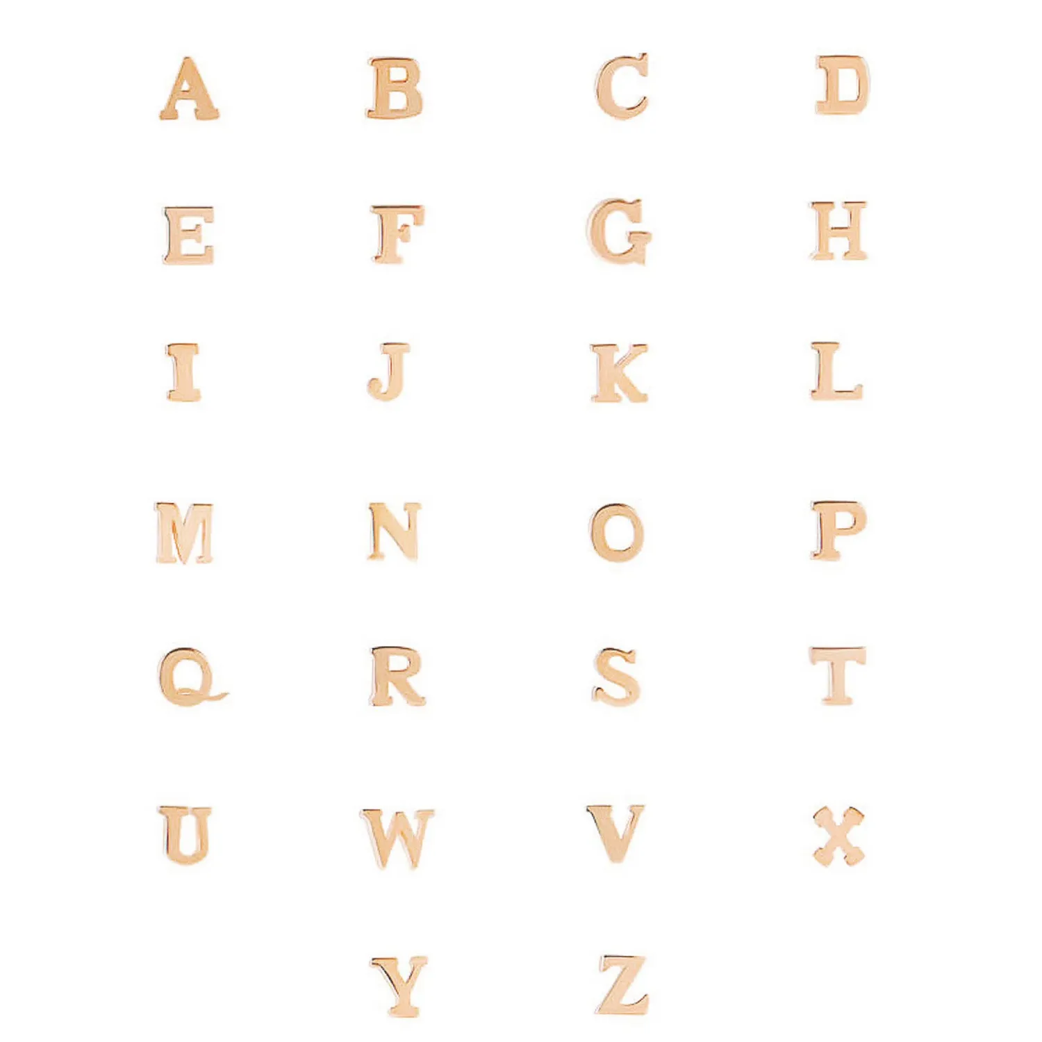 New La Concorde Chloé 14 karaat rosé gouden initial collier met letter Initialen Sieraden | Rosé Gouden Colliers