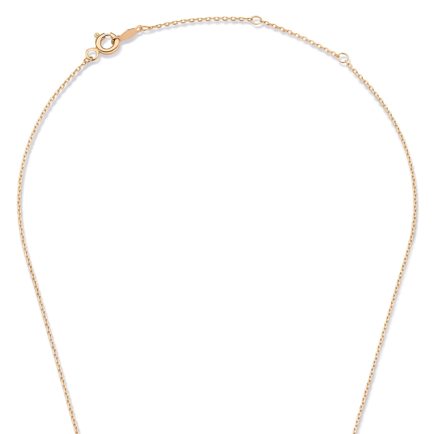 New La Concorde Chloé 14 karaat rosé gouden initial collier met letter Initialen Sieraden | Rosé Gouden Colliers