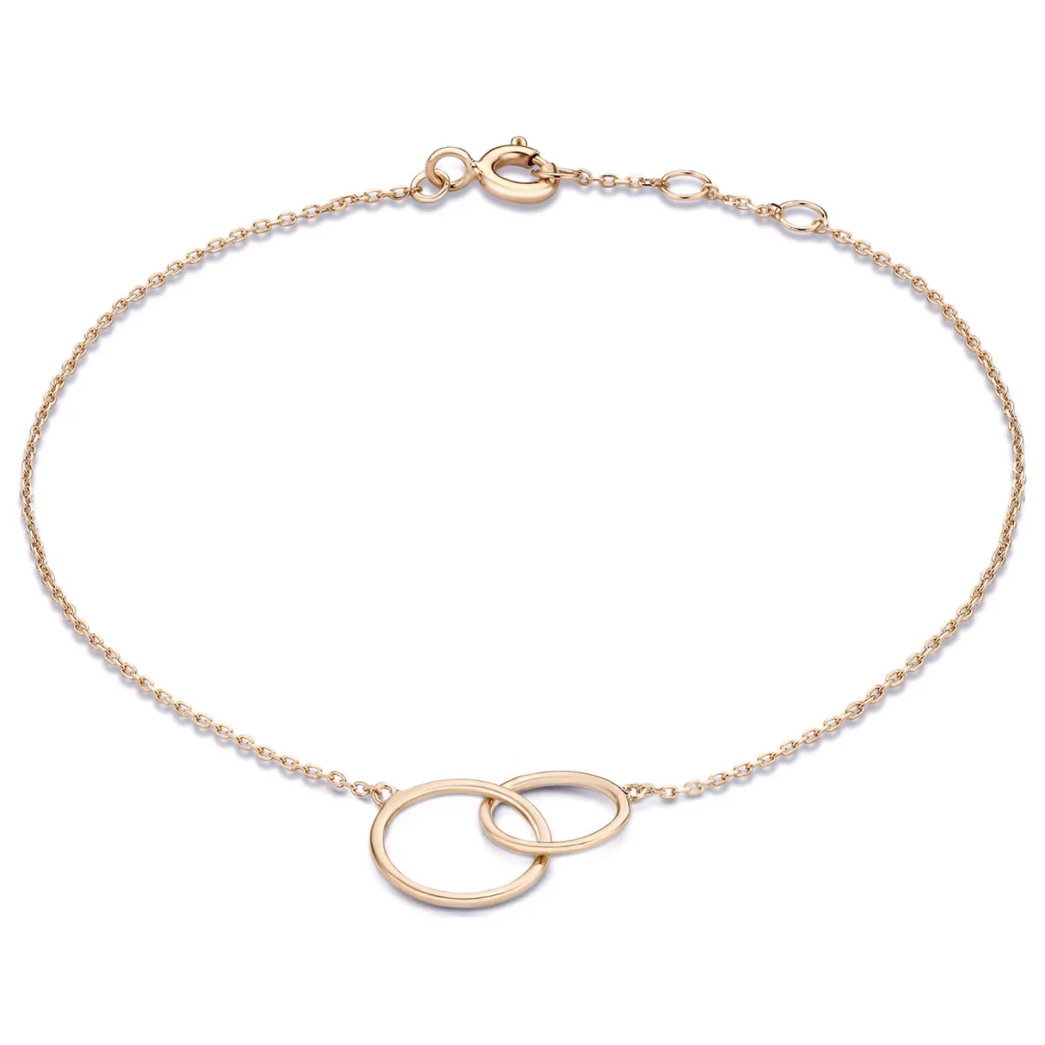 Shop La Concorde Loulou 14 karaat rosé gouden armband met ringetjes Rosé Gouden Armbanden